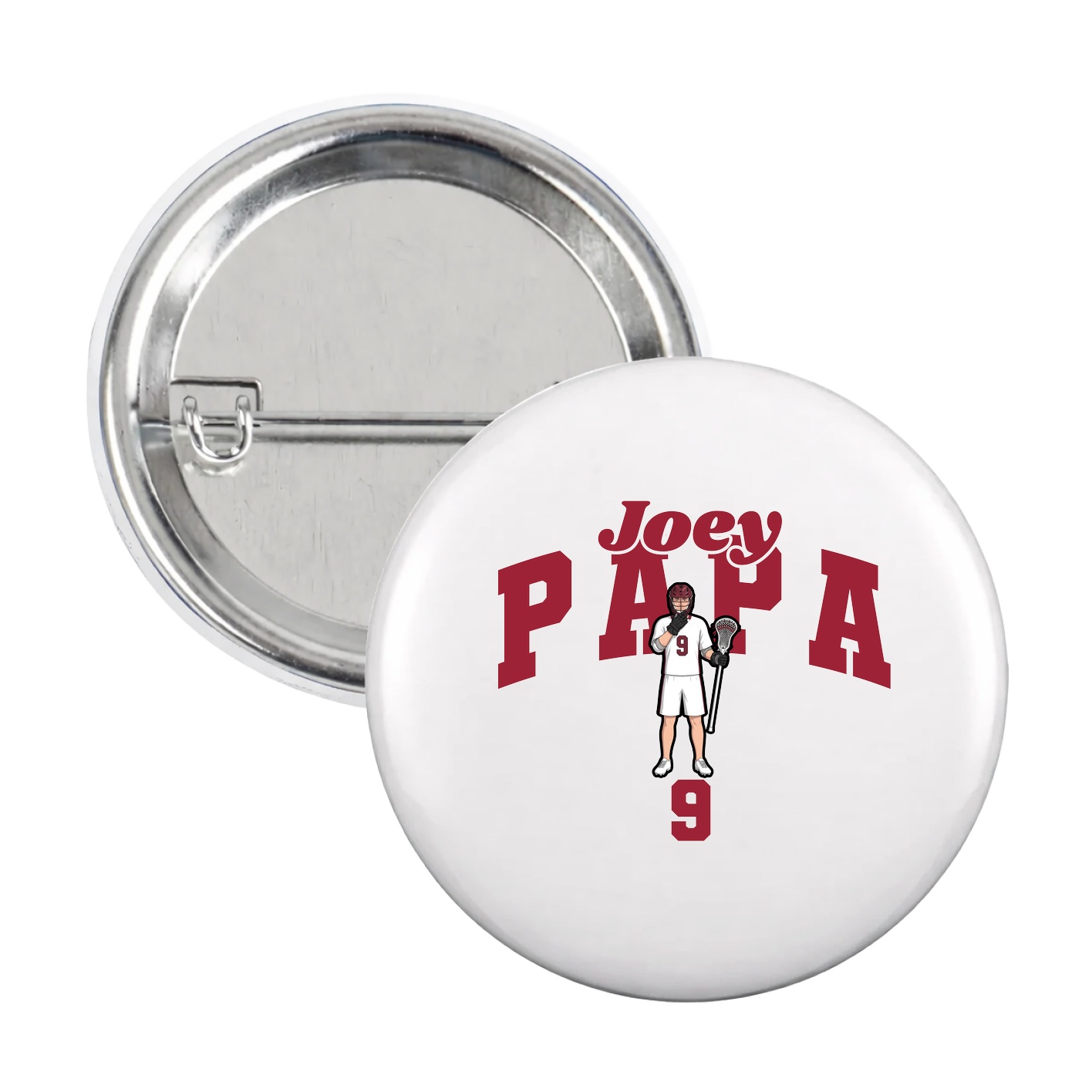 Game Day Button — Signature Arch in White