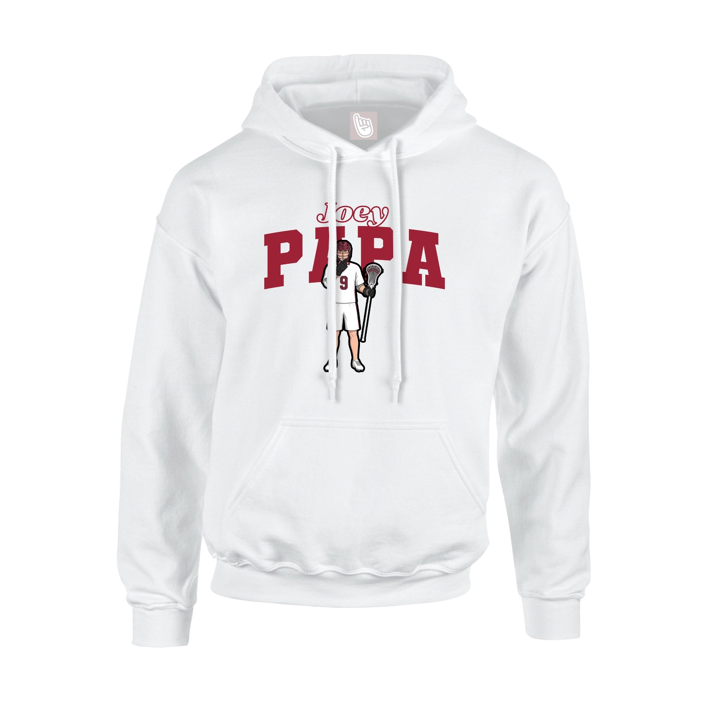 Hoodie — Name Arch in White