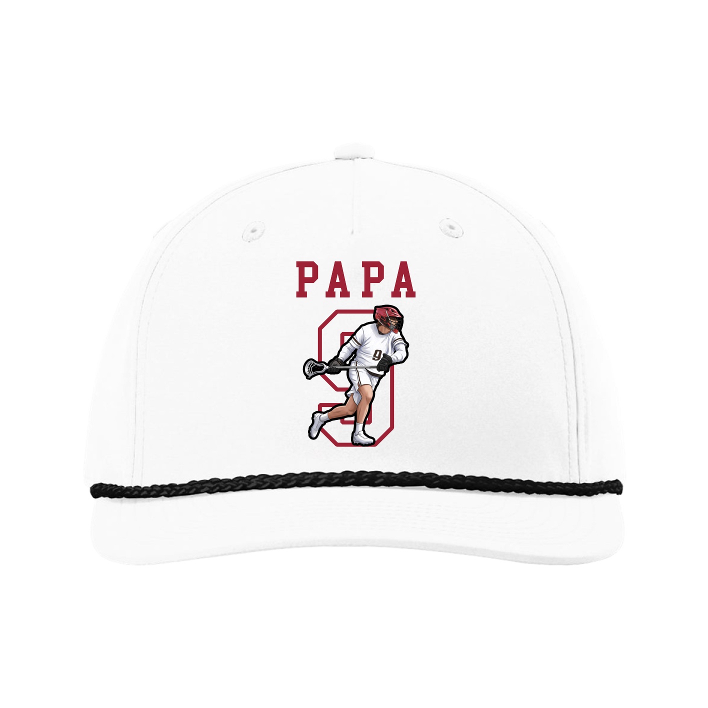 Five-Panel Classic Rope Cap — Shirsey in White