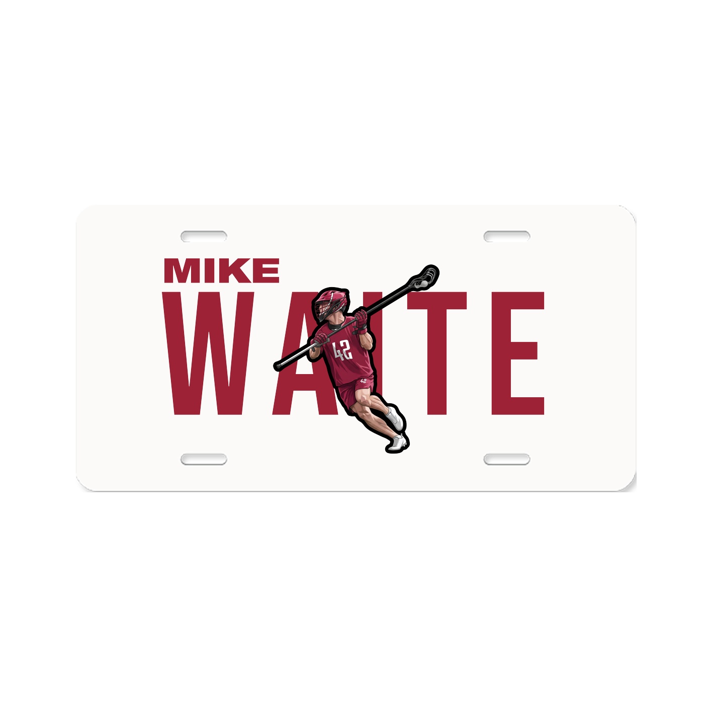License Plate — Player Name in Classic