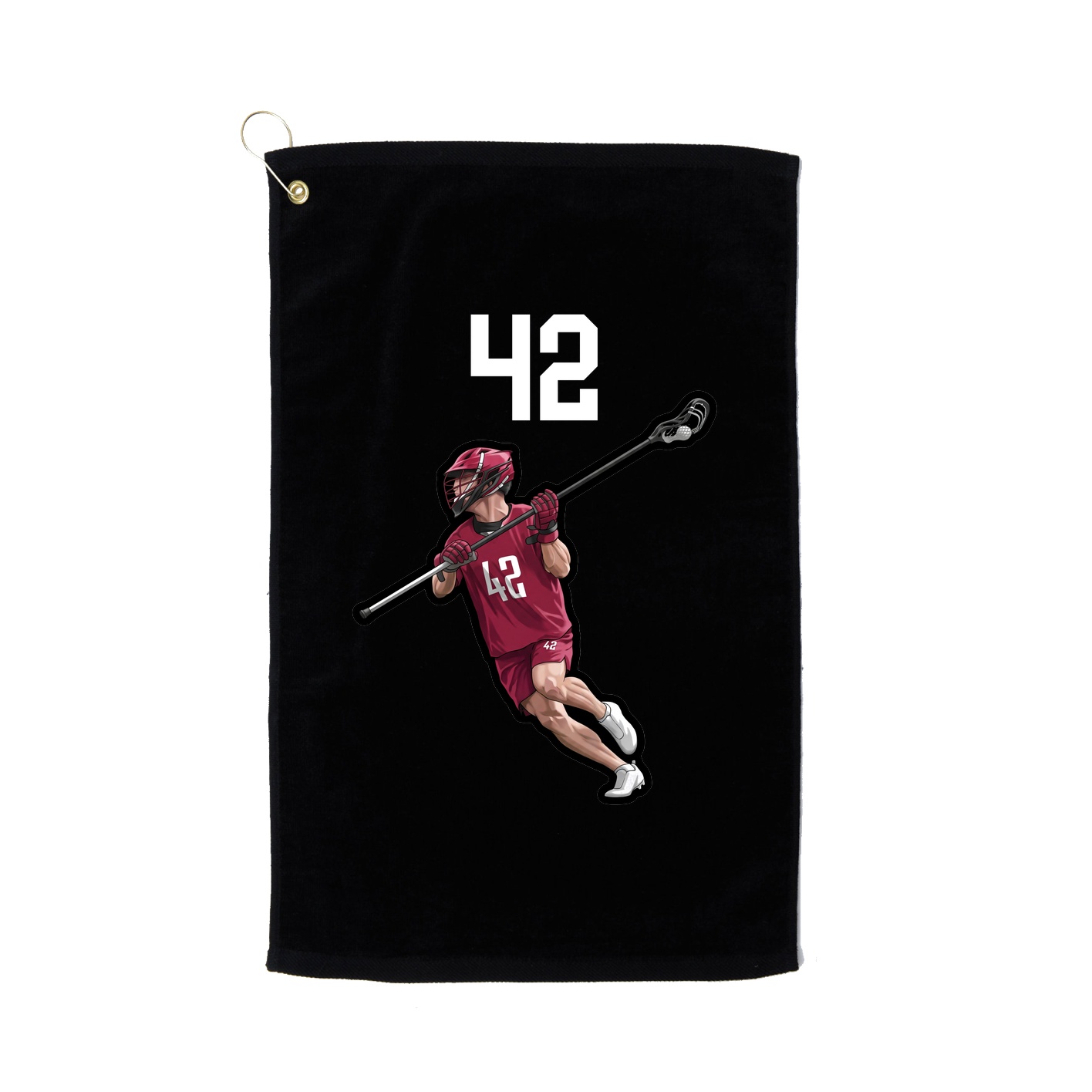 Golf Towel — Number Top in Black