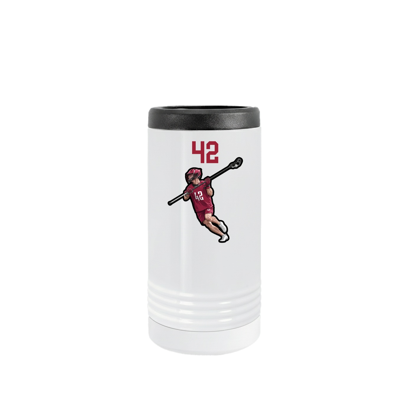 Slim Beverage Holder — Number Top in White