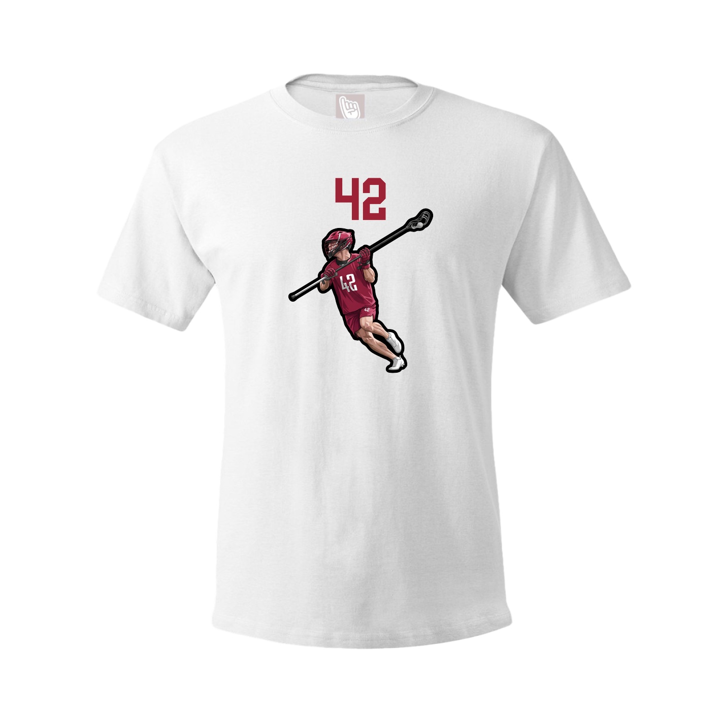 Youth Tee — Number Top in White
