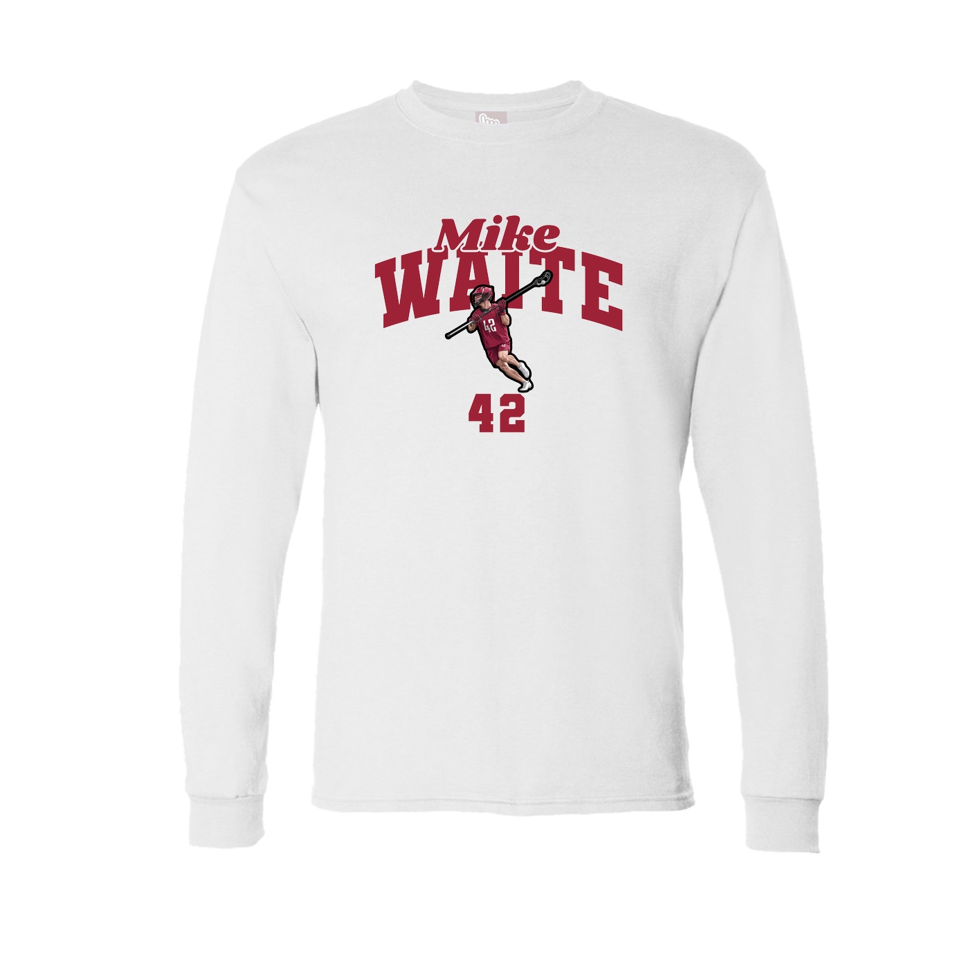 Long Sleeve Tee — Signature Arch in White