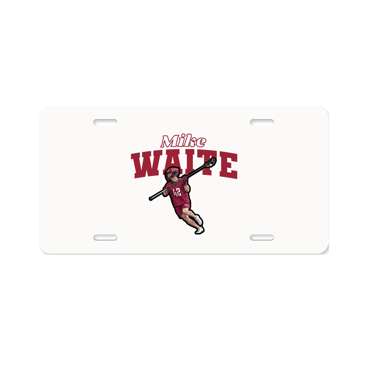 License Plate — Name Arch in Classic