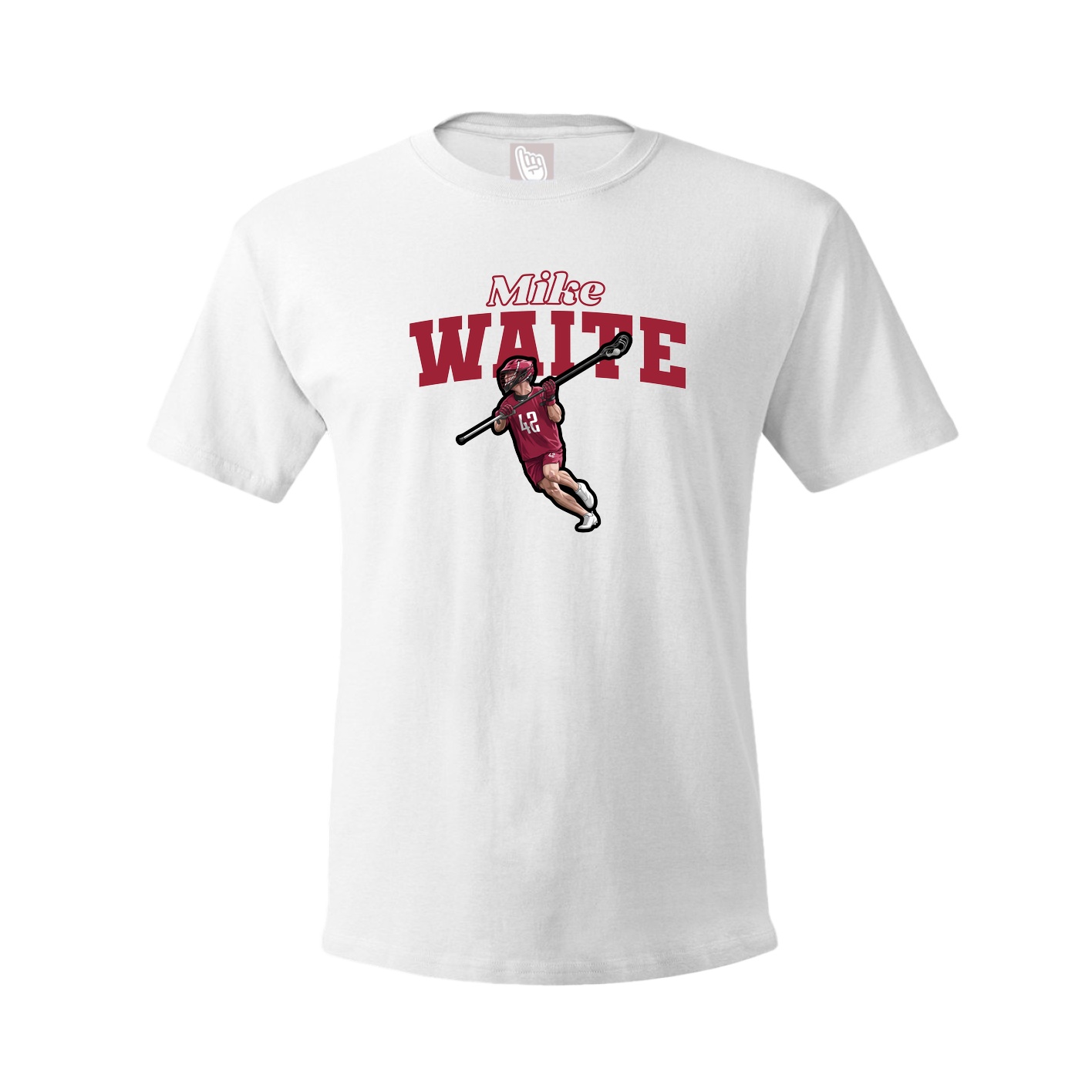 Youth Tee — Name Arch in White