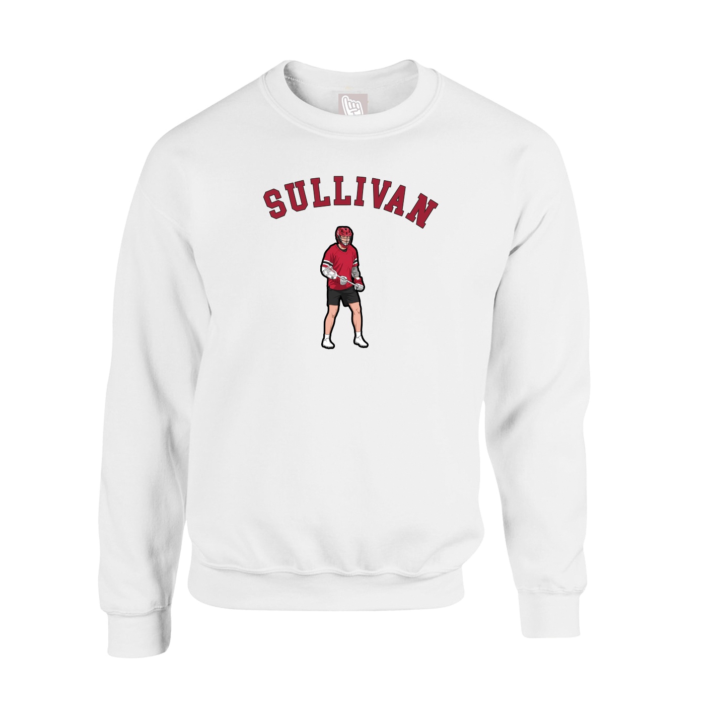 Fleece Crew — Shirsey Arch in White