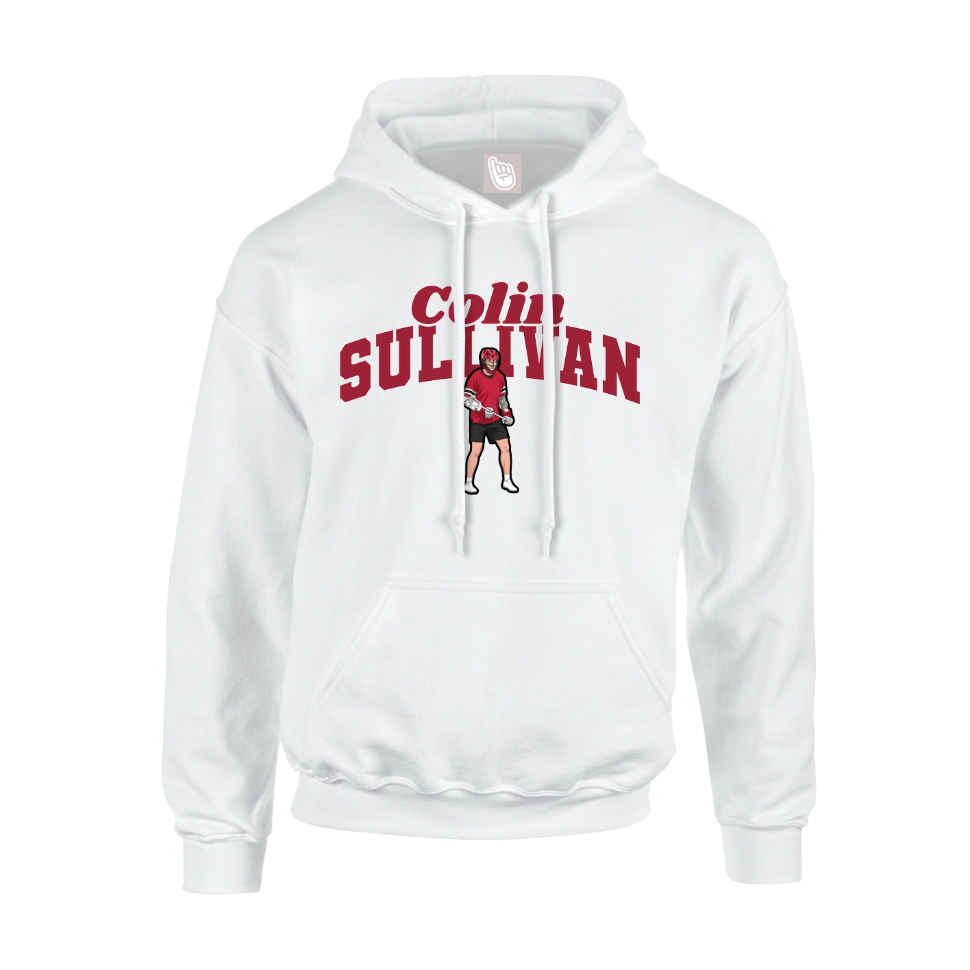Hoodie — Signature Arch in White
