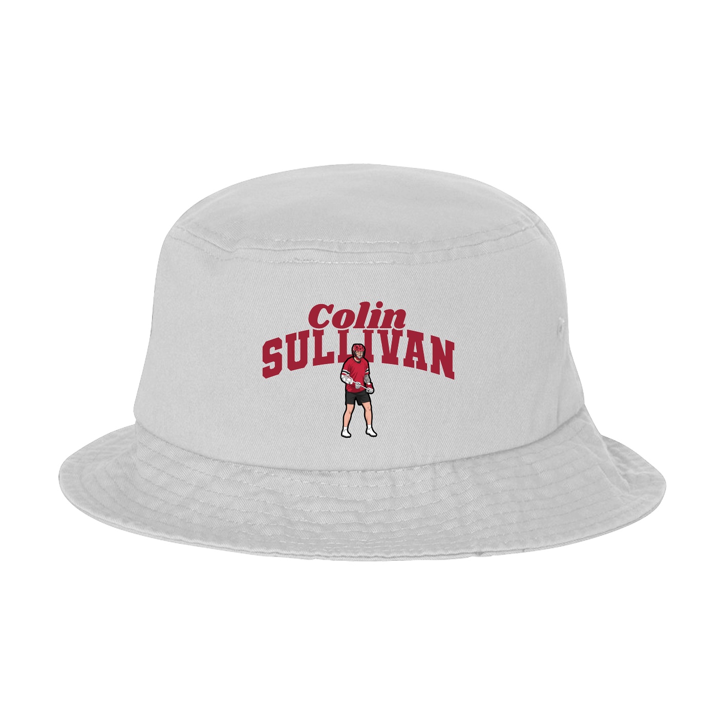 Bucket Cap — Signature Arch in White