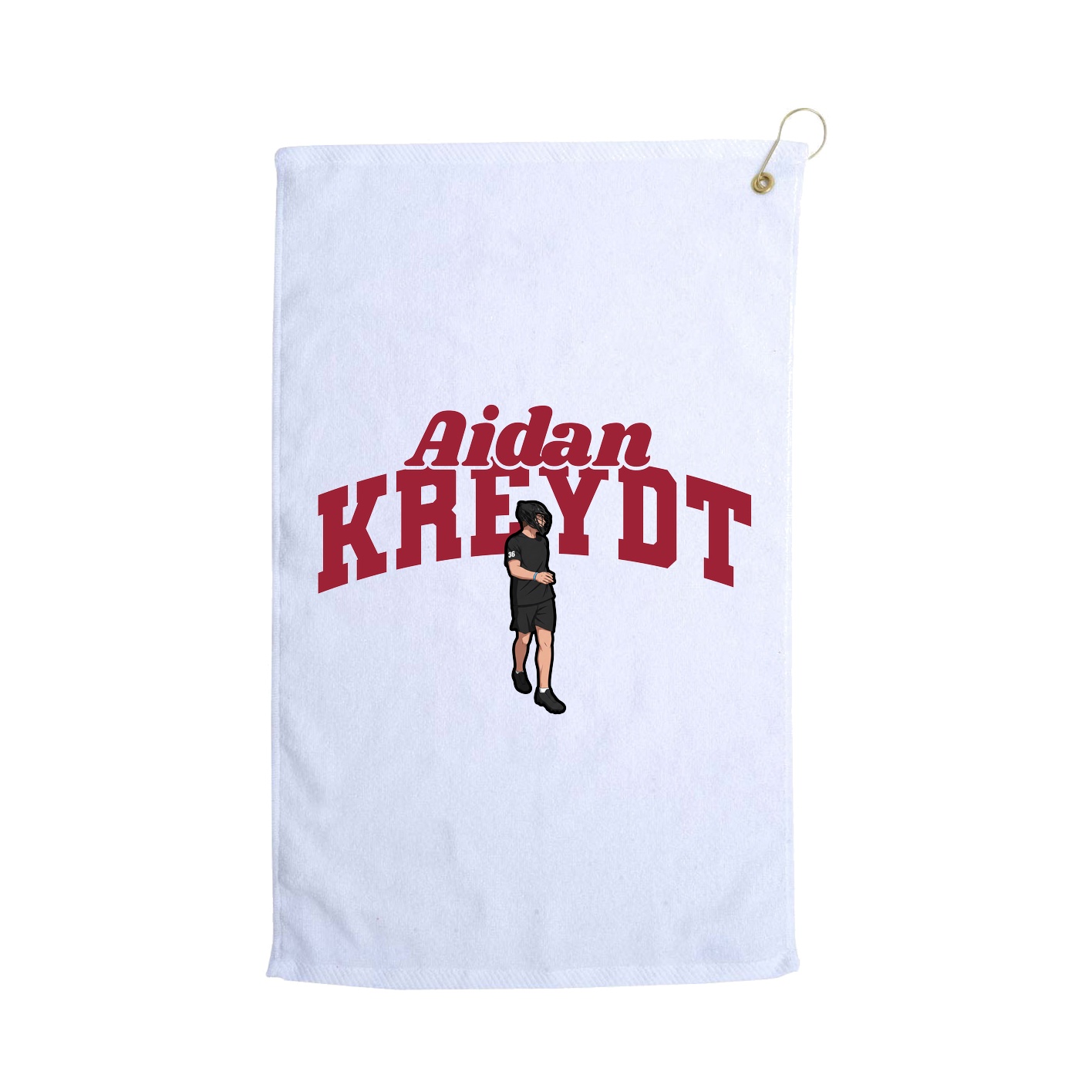 Golf Towel — Signature Arch in White