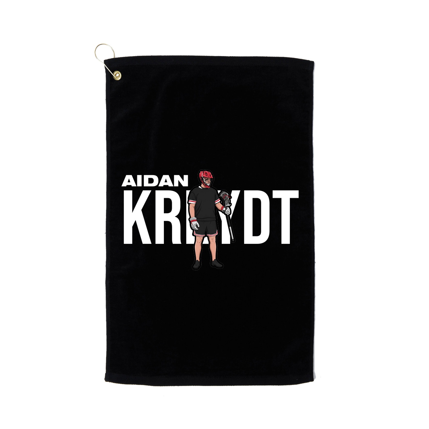 Golf Towel — Player Name in Black