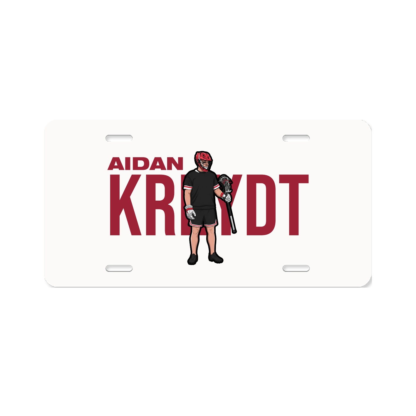 License Plate — Player Name in Classic