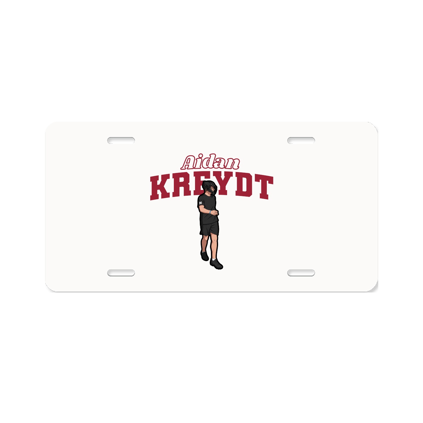 License Plate — Name Arch in Classic