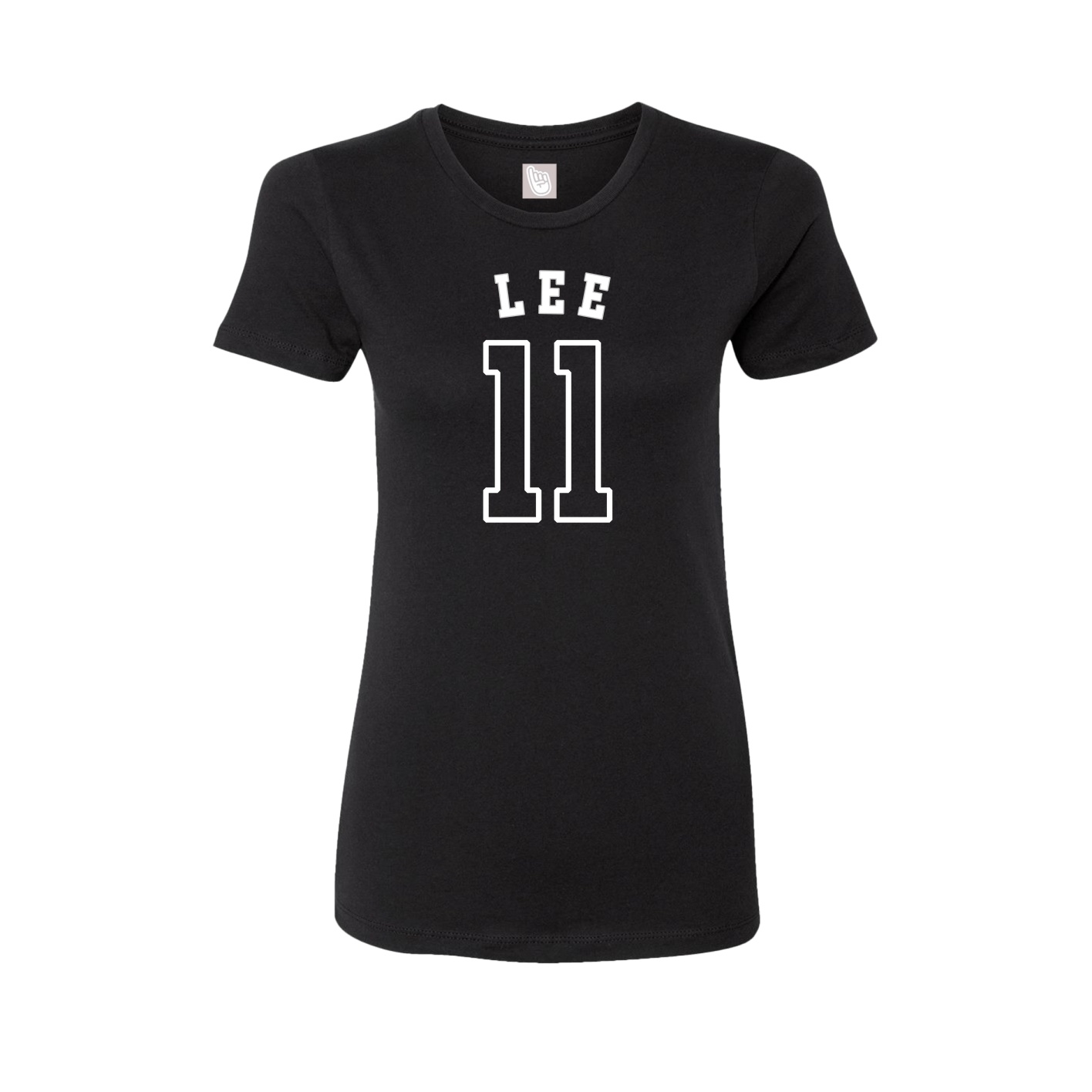 Fitted Women's Tee — Shirsey Arch in Black