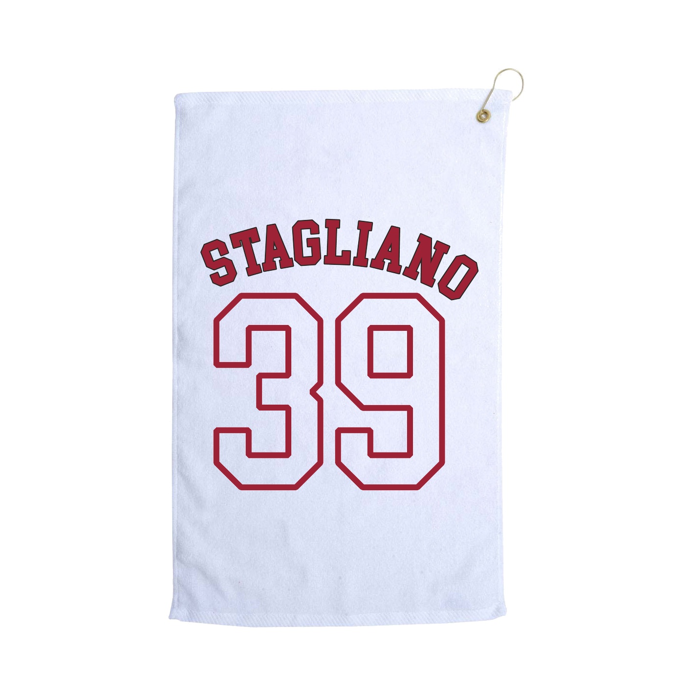 Golf Towel — Shirsey Arch in White