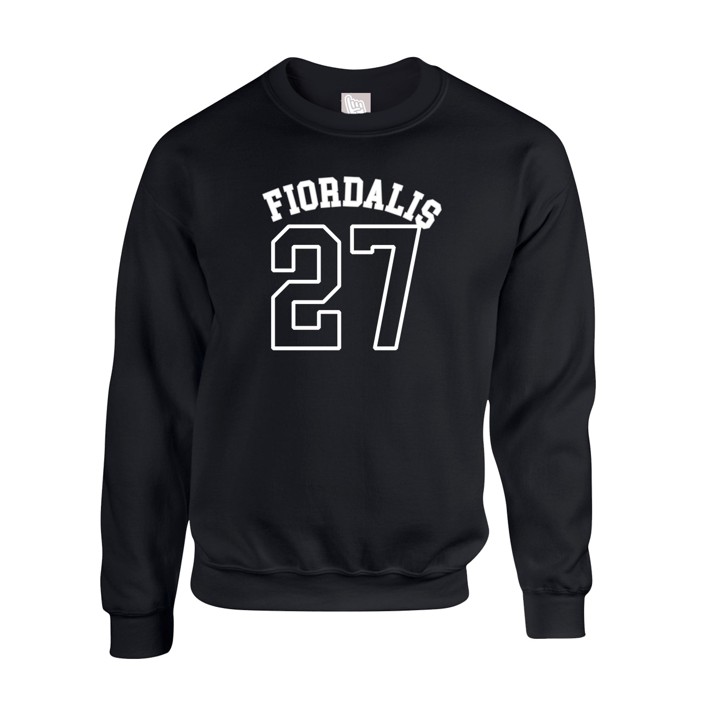 Fleece Crew — Shirsey Arch in Black
