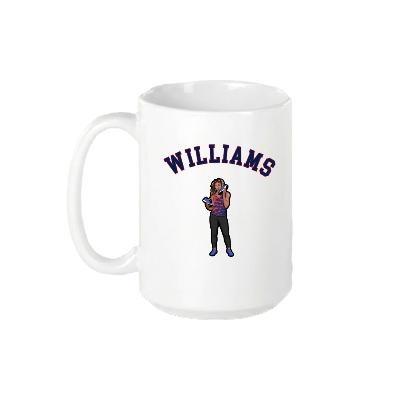 15oz Coffee Mug — Shirsey Arch in White
