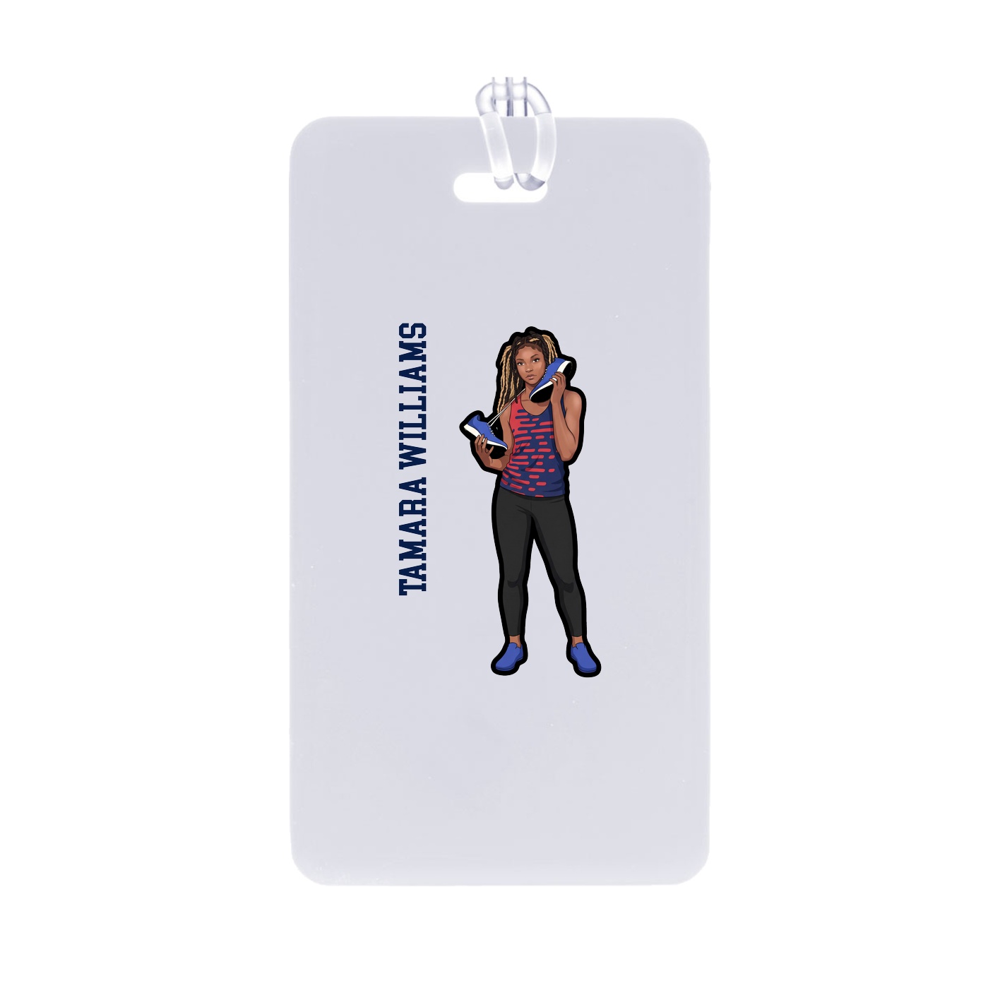 Bag Tag — Name Vertical in Classic