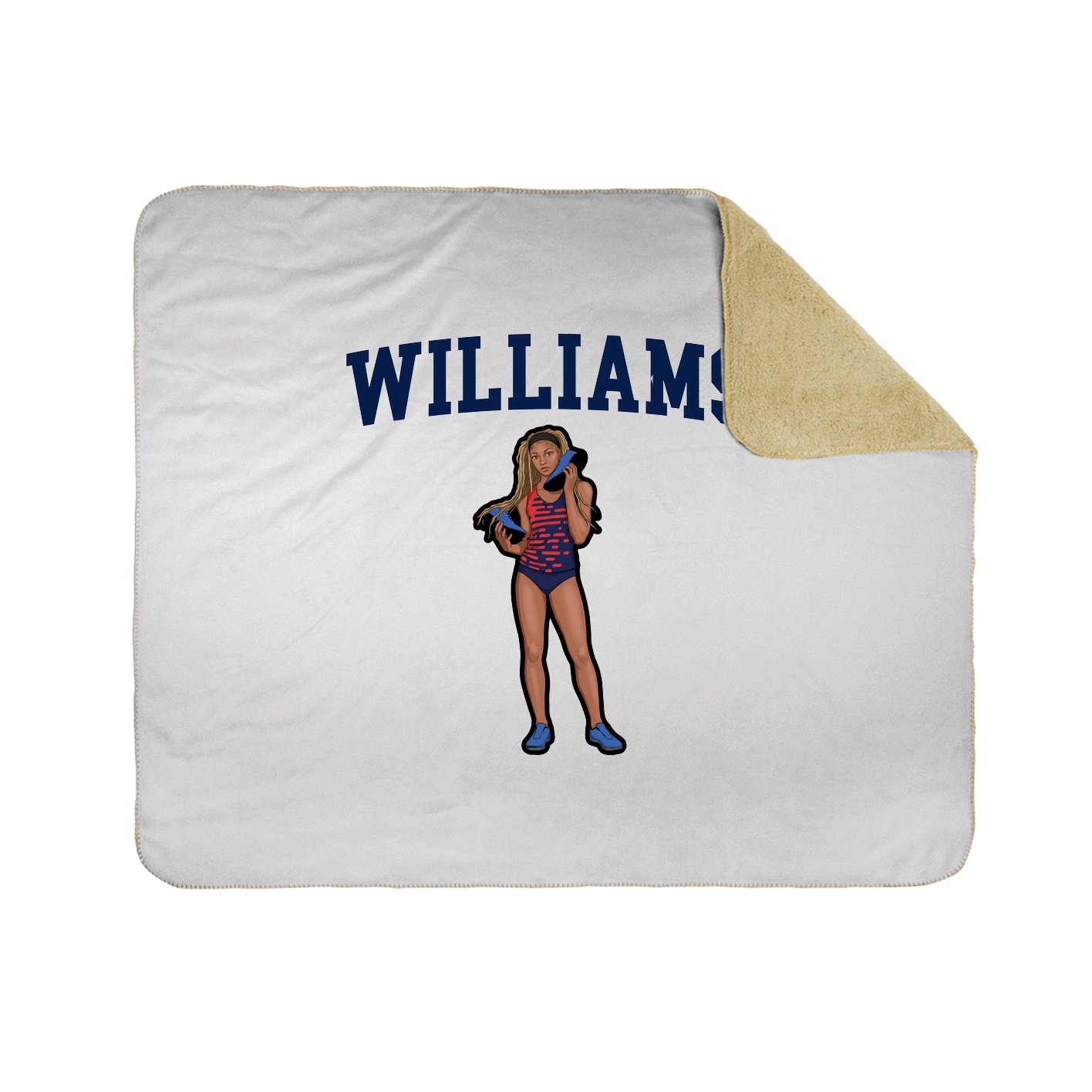 Throw Blanket — Shirsey in White
