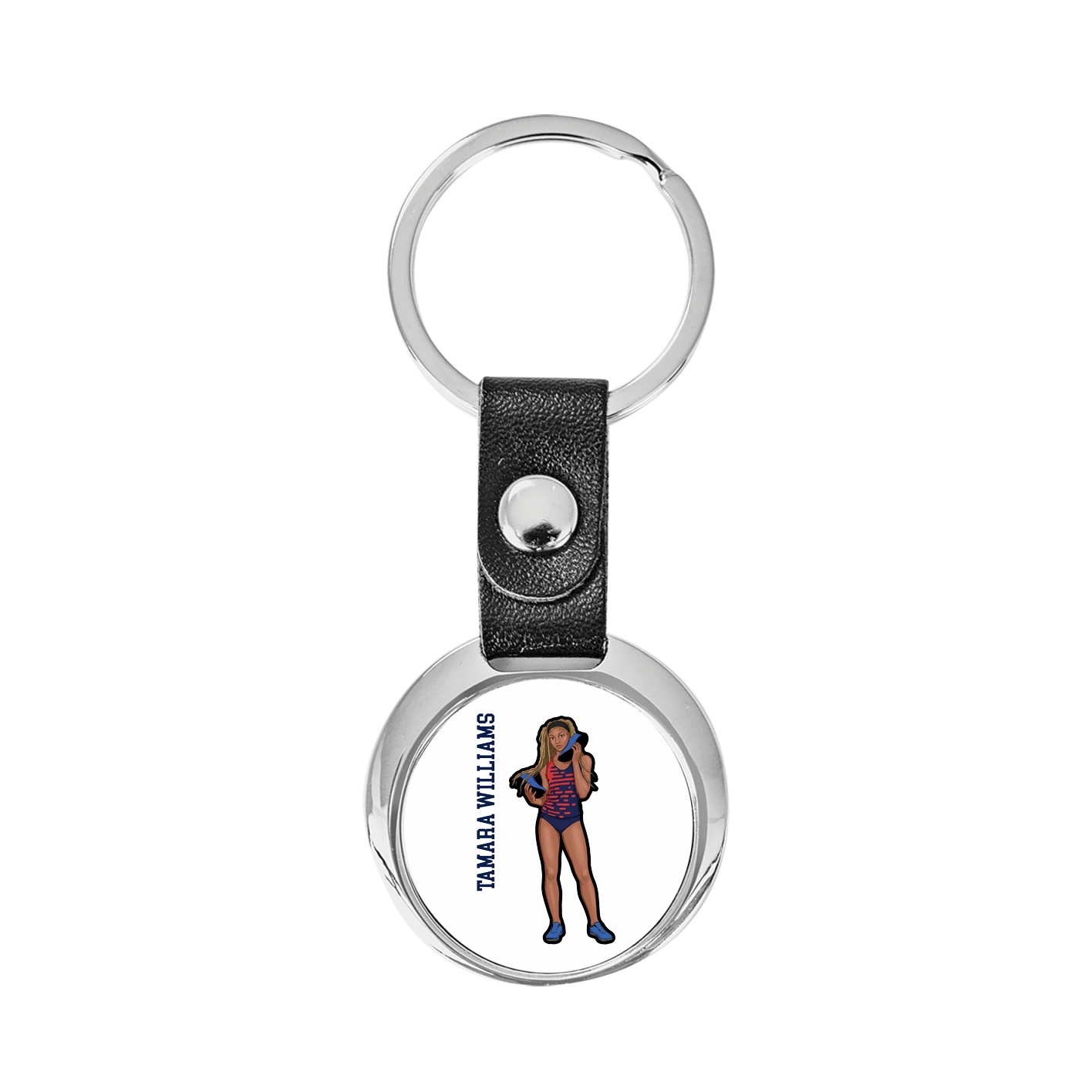 Key Chain — Name Vertical in Classic