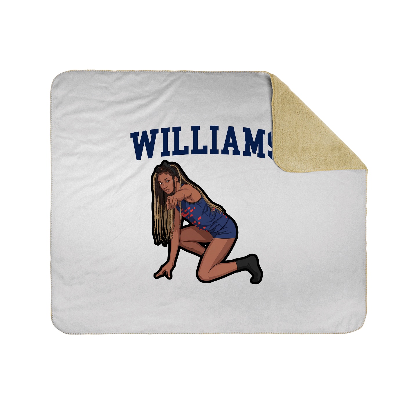 Throw Blanket — Shirsey in White