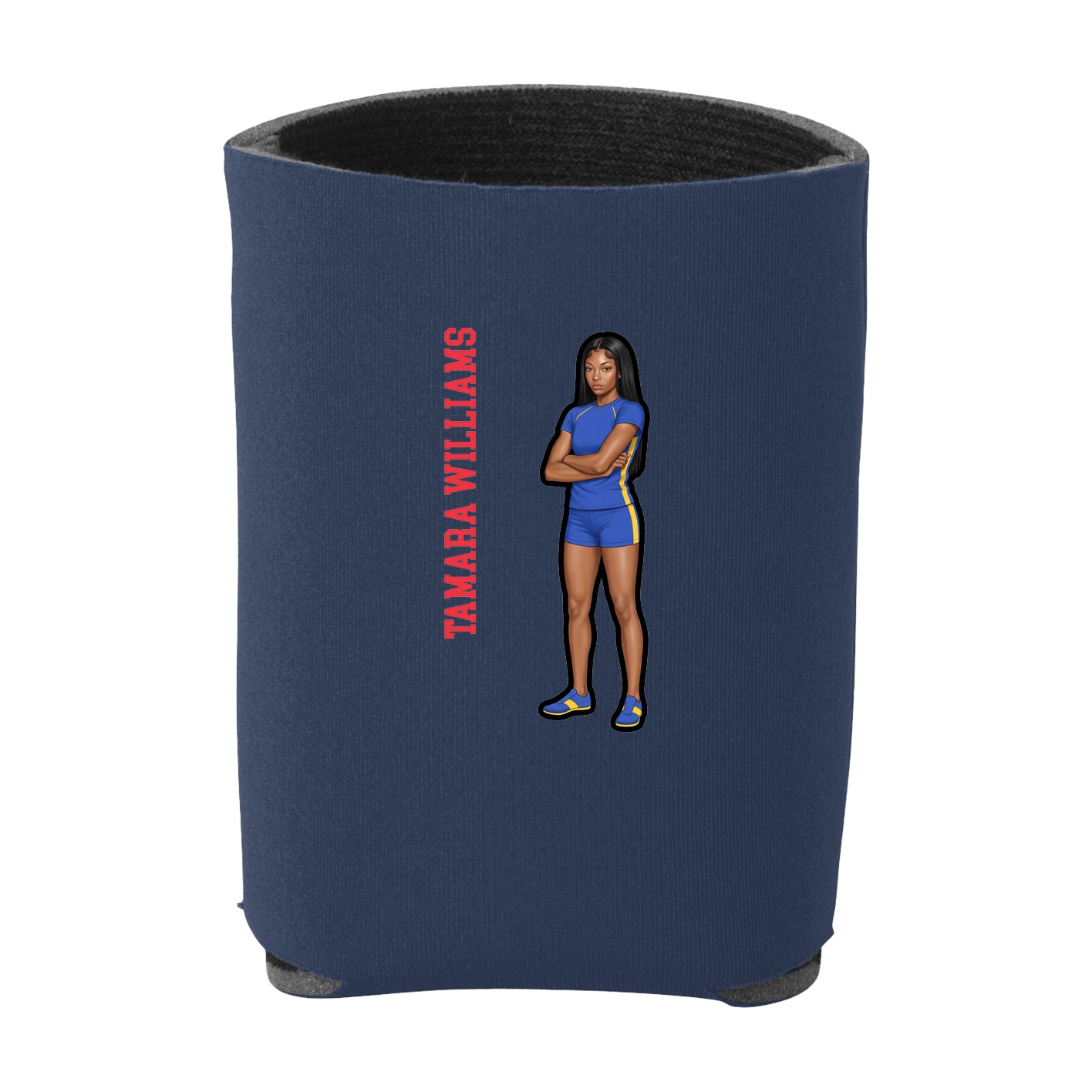 Can Holder — Name Vertical in Navy