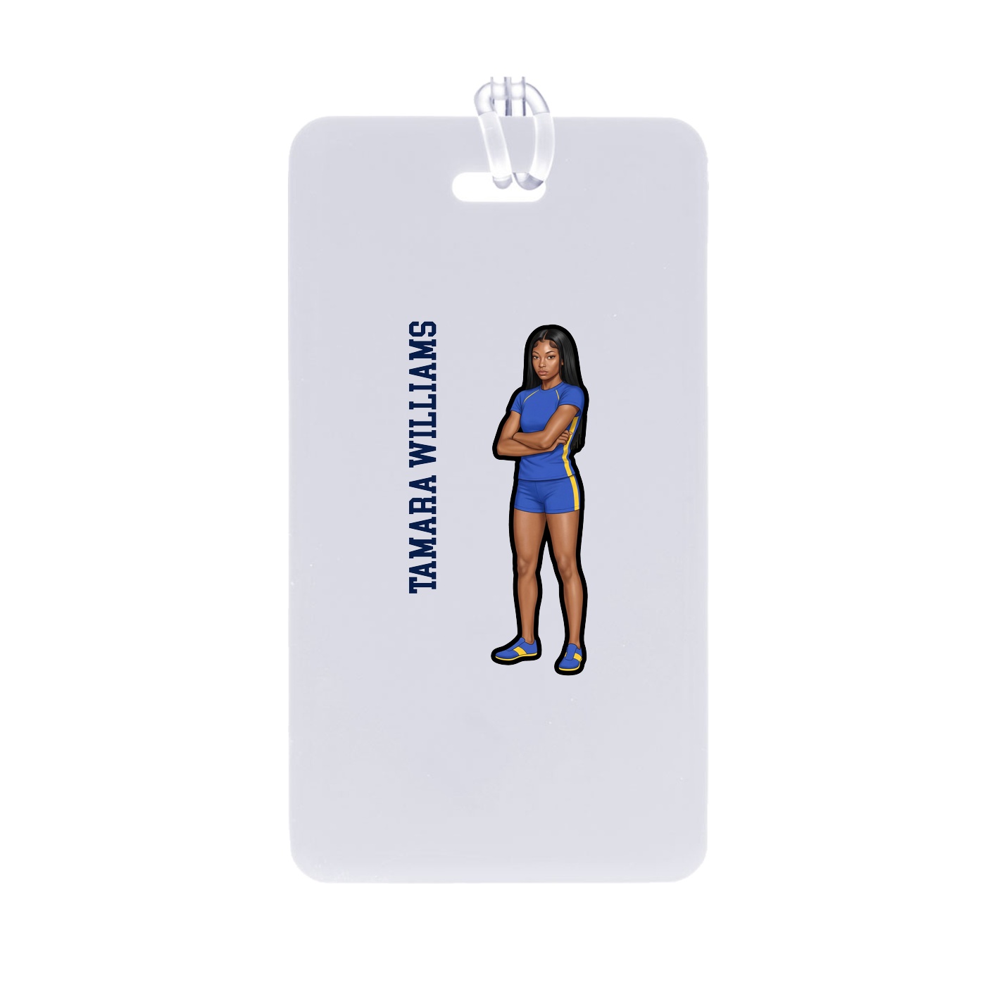 Bag Tag — Name Vertical in Classic
