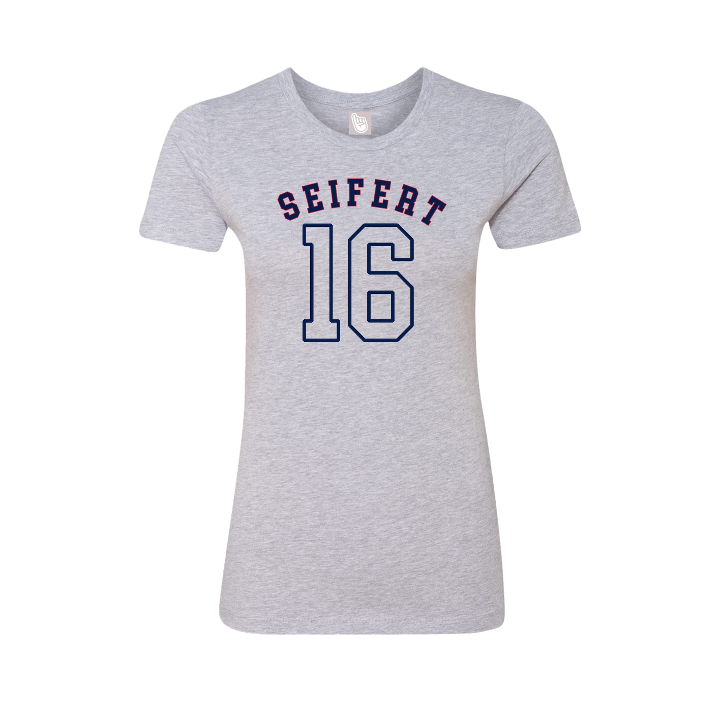 Fitted Women's Tee — Shirsey Arch in Grey