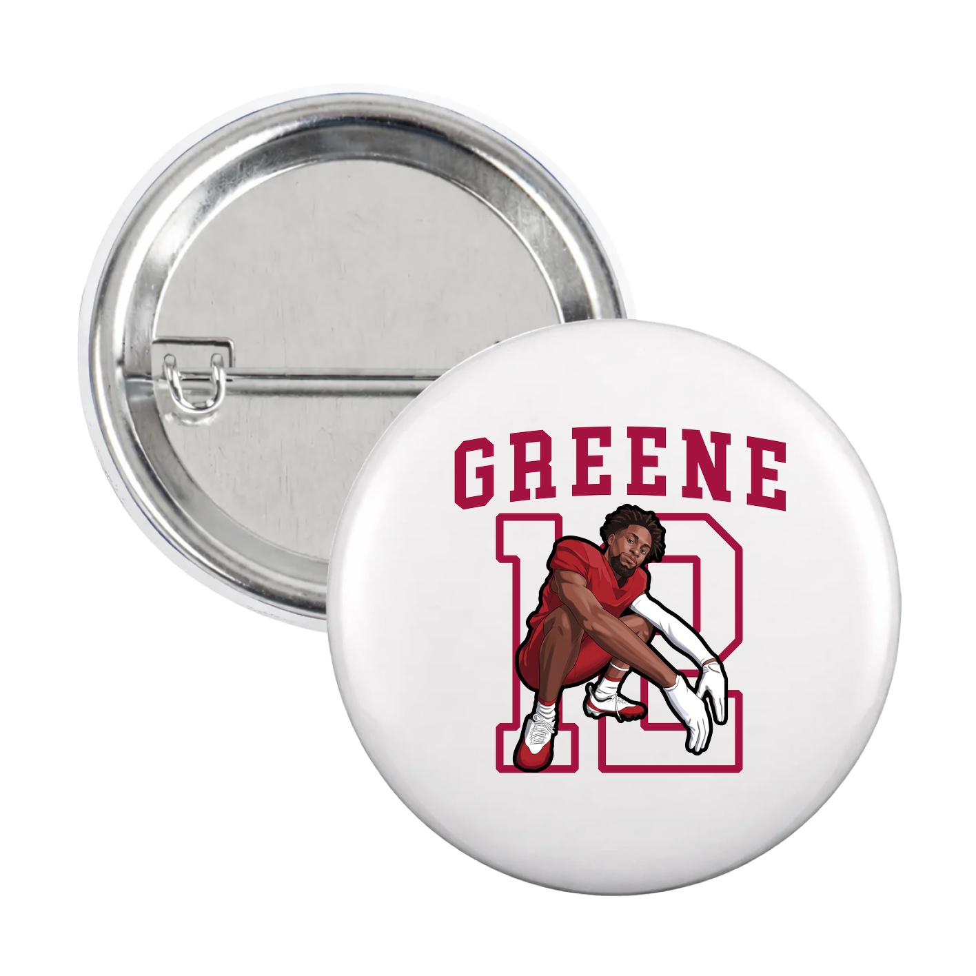 Game Day Button — Shirsey in White