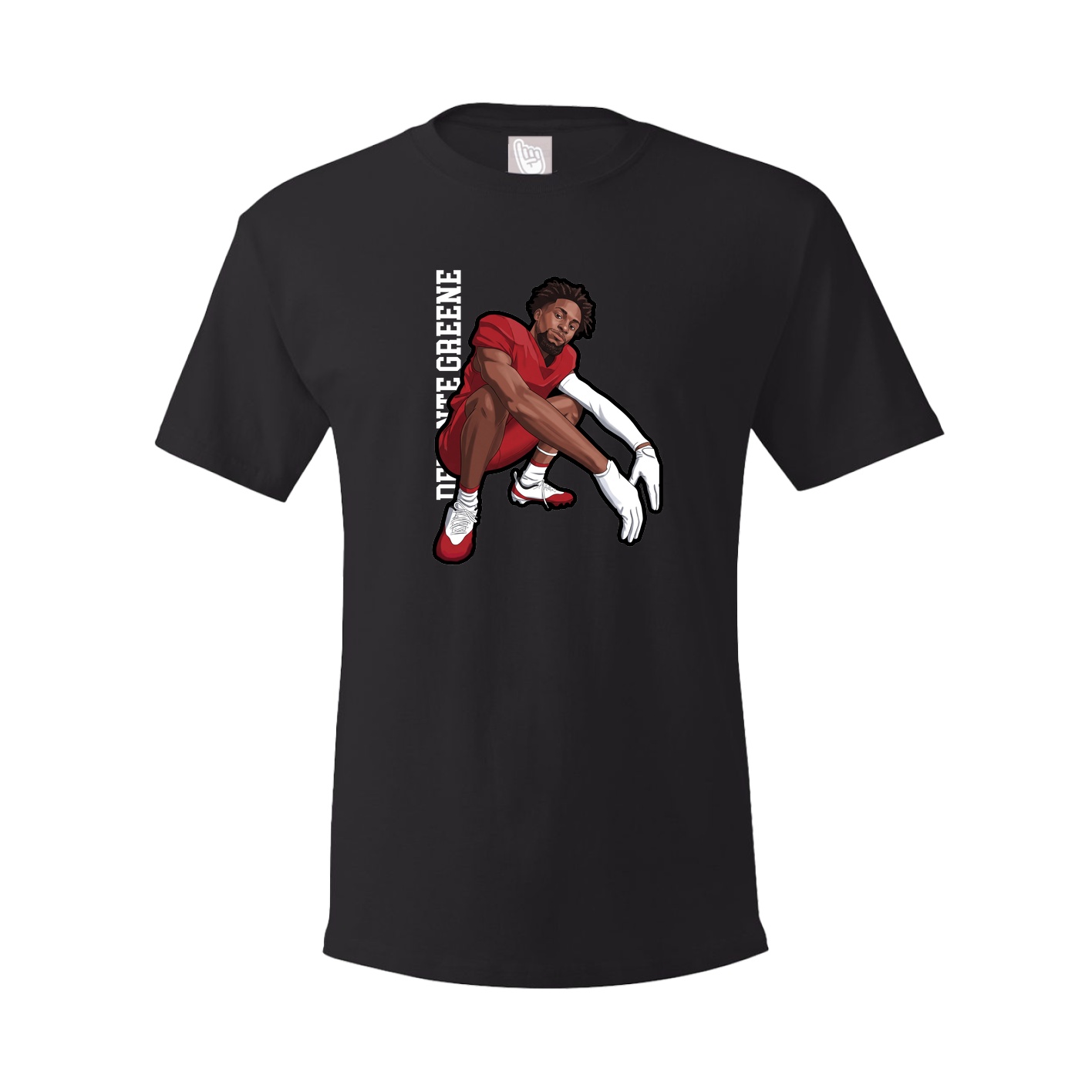 Youth Tee — Name Vertical in Black