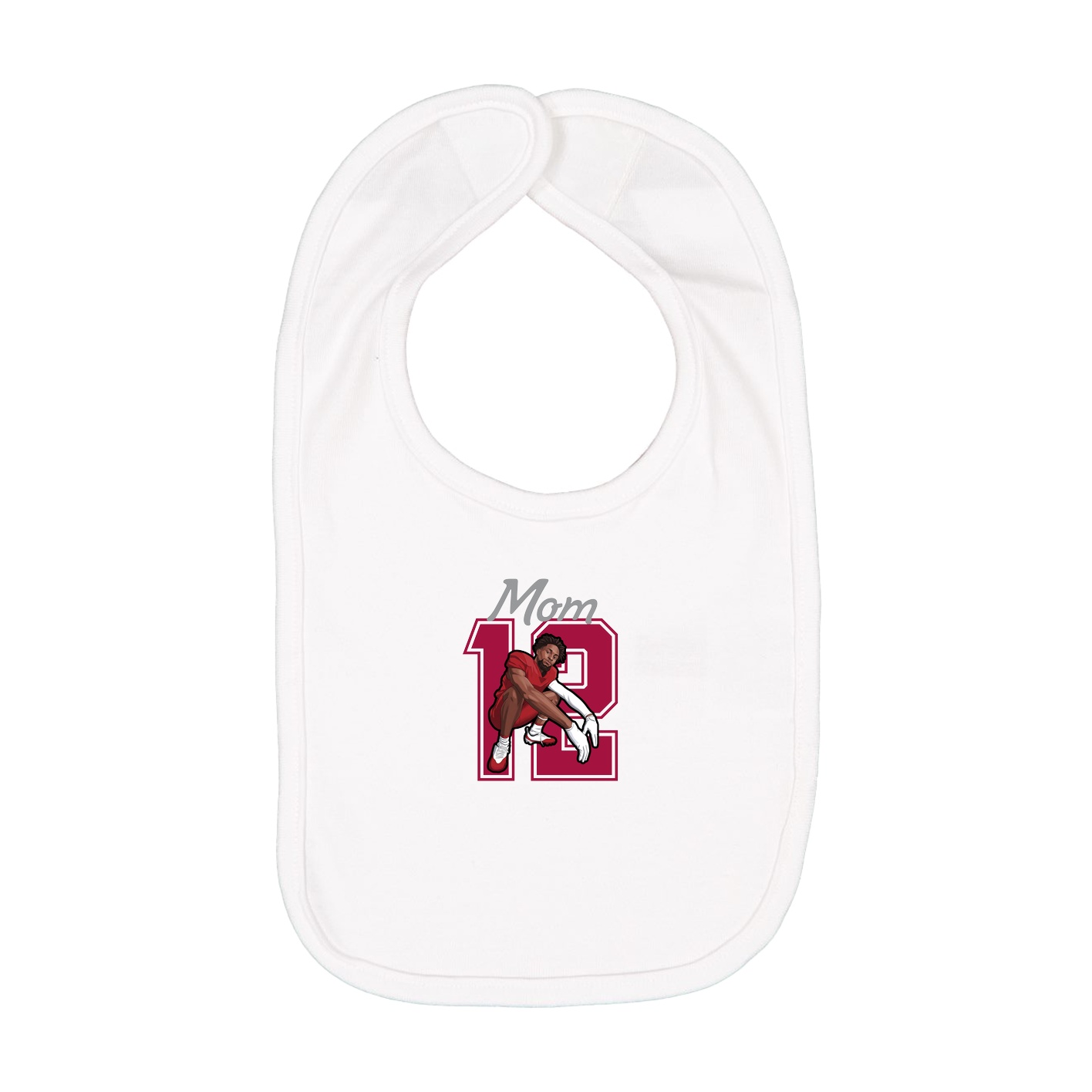 Infant Bib — Mothers Day Shirsey in White