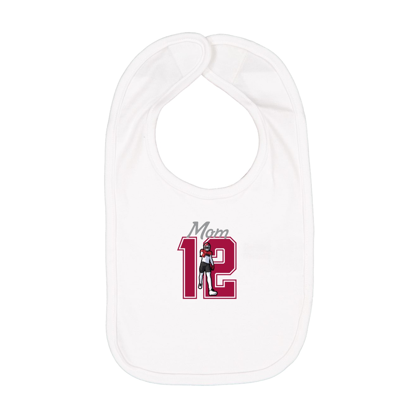 Infant Bib — Mothers Day Shirsey in White
