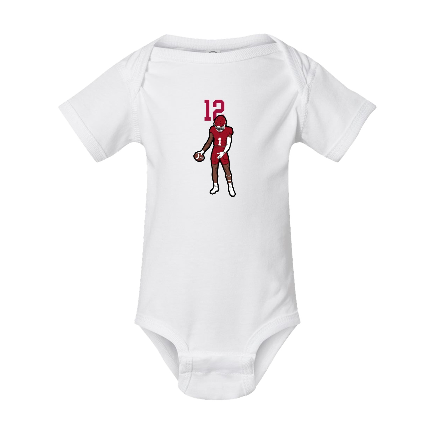 Baby Onesie — Number Top in White