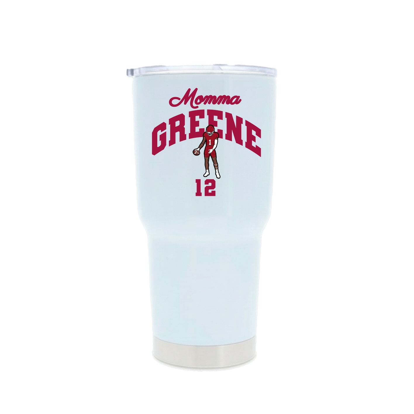 30oz Stainless Steel Tumbler — Mothers Day Arch in White