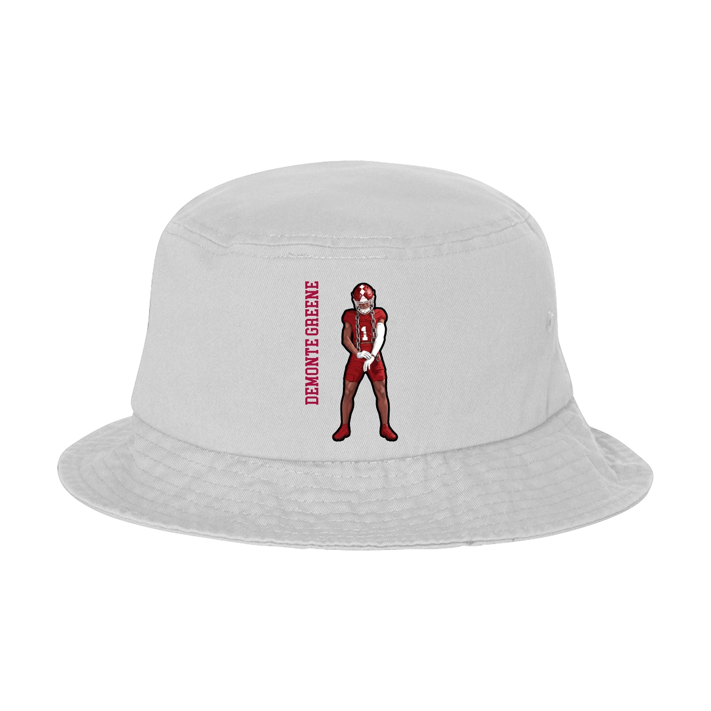 Bucket Cap — Name Vertical in White