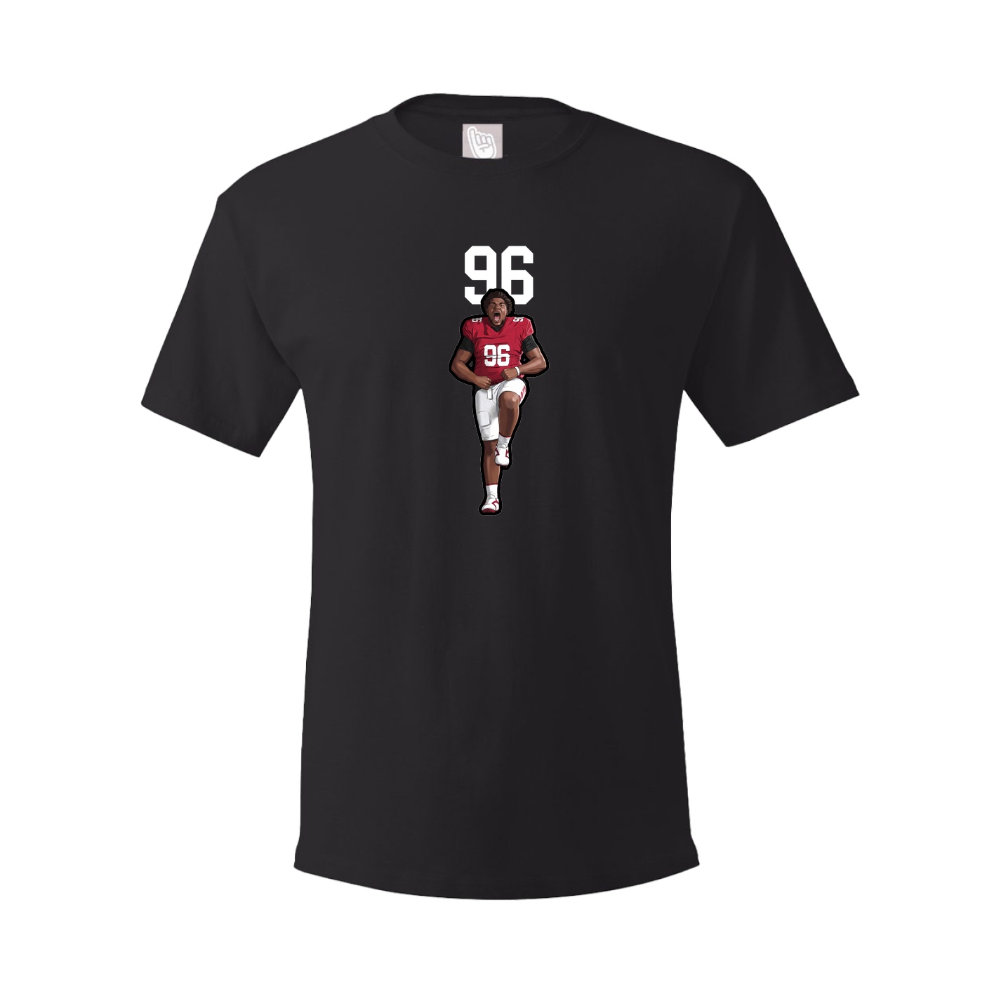Youth Tee — Number Top in Black