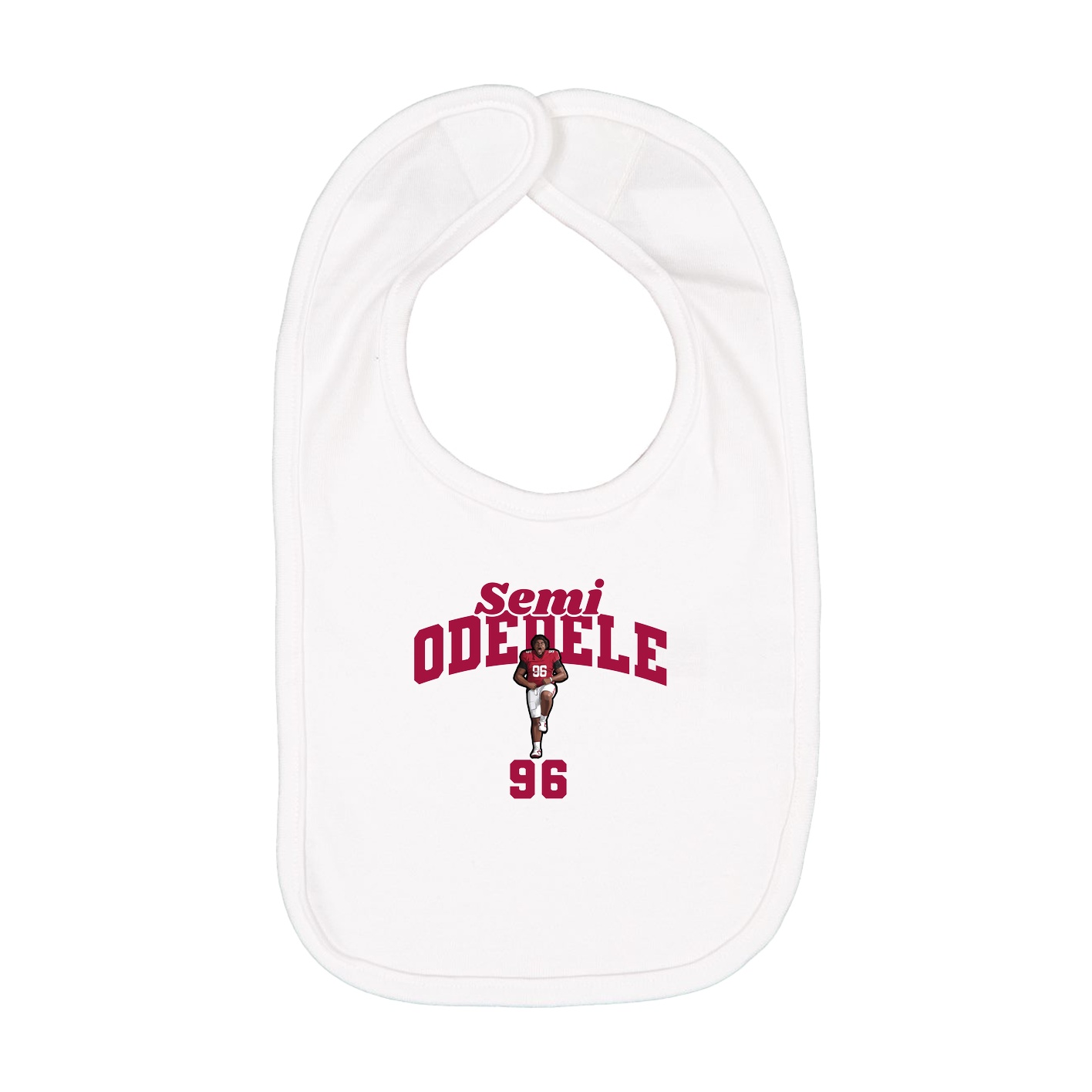 Infant Bib — Signature Arch in White