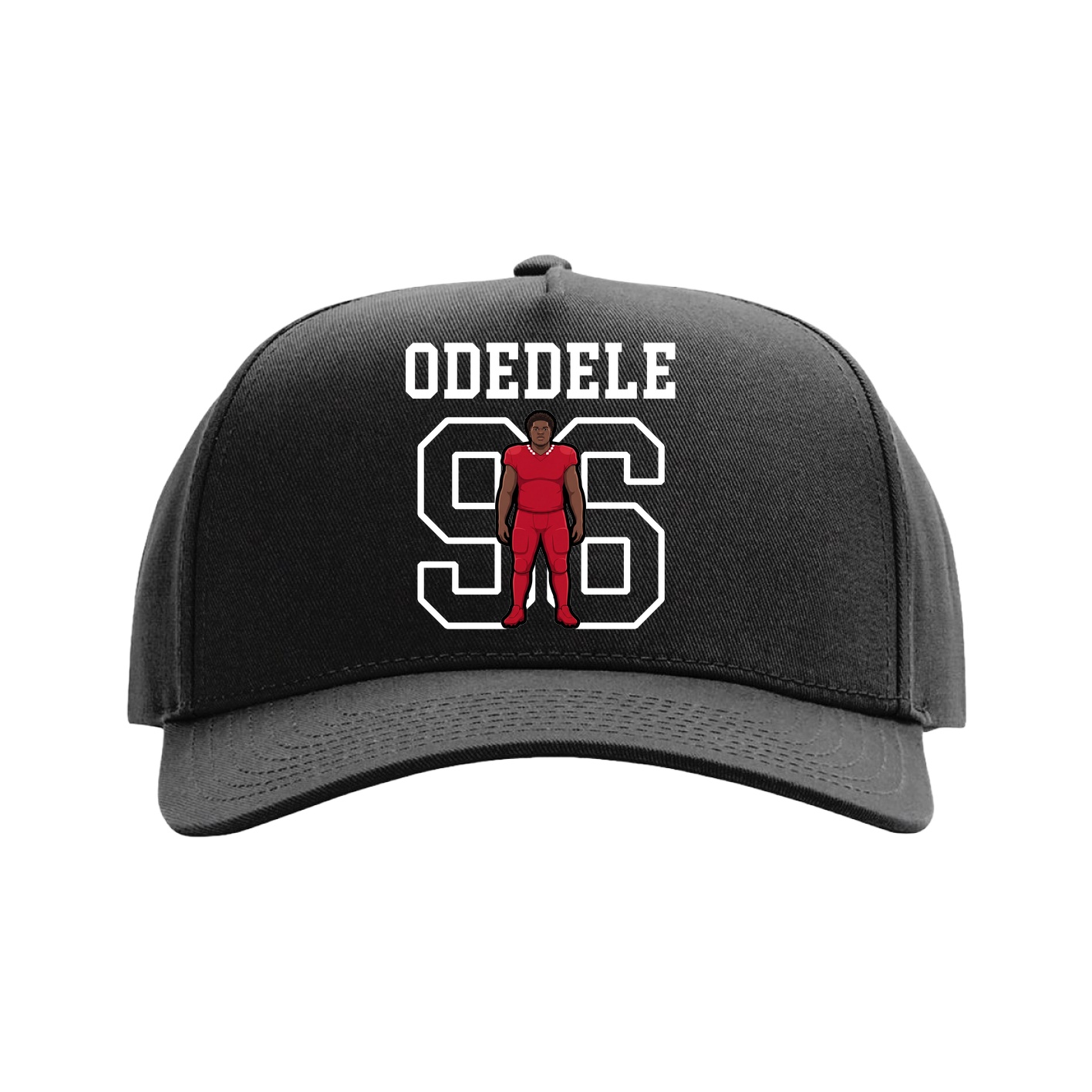 Full Fabric Five-Panel Champ Cap — Shirsey in Black