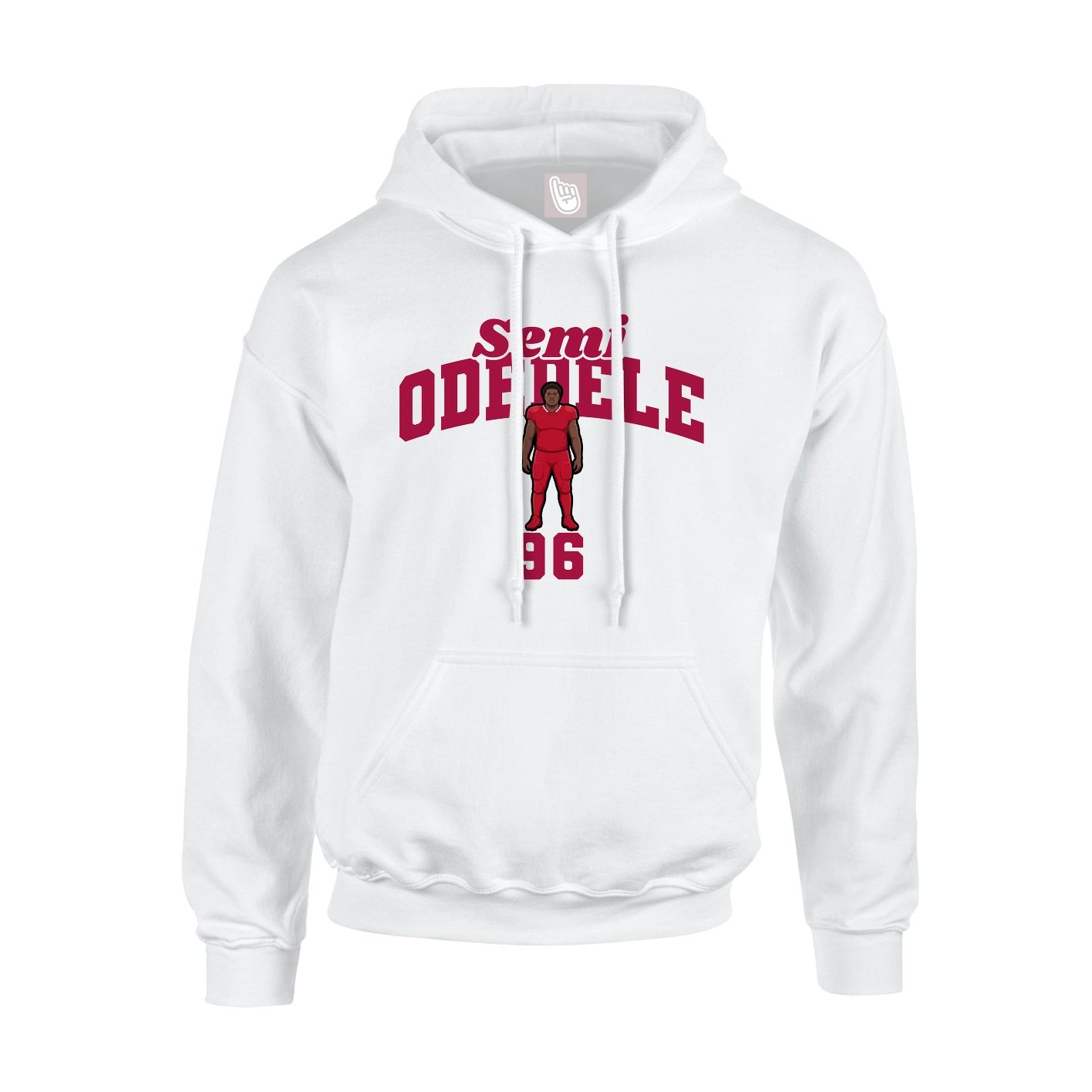 Youth Hoodie — Signature Arch in White