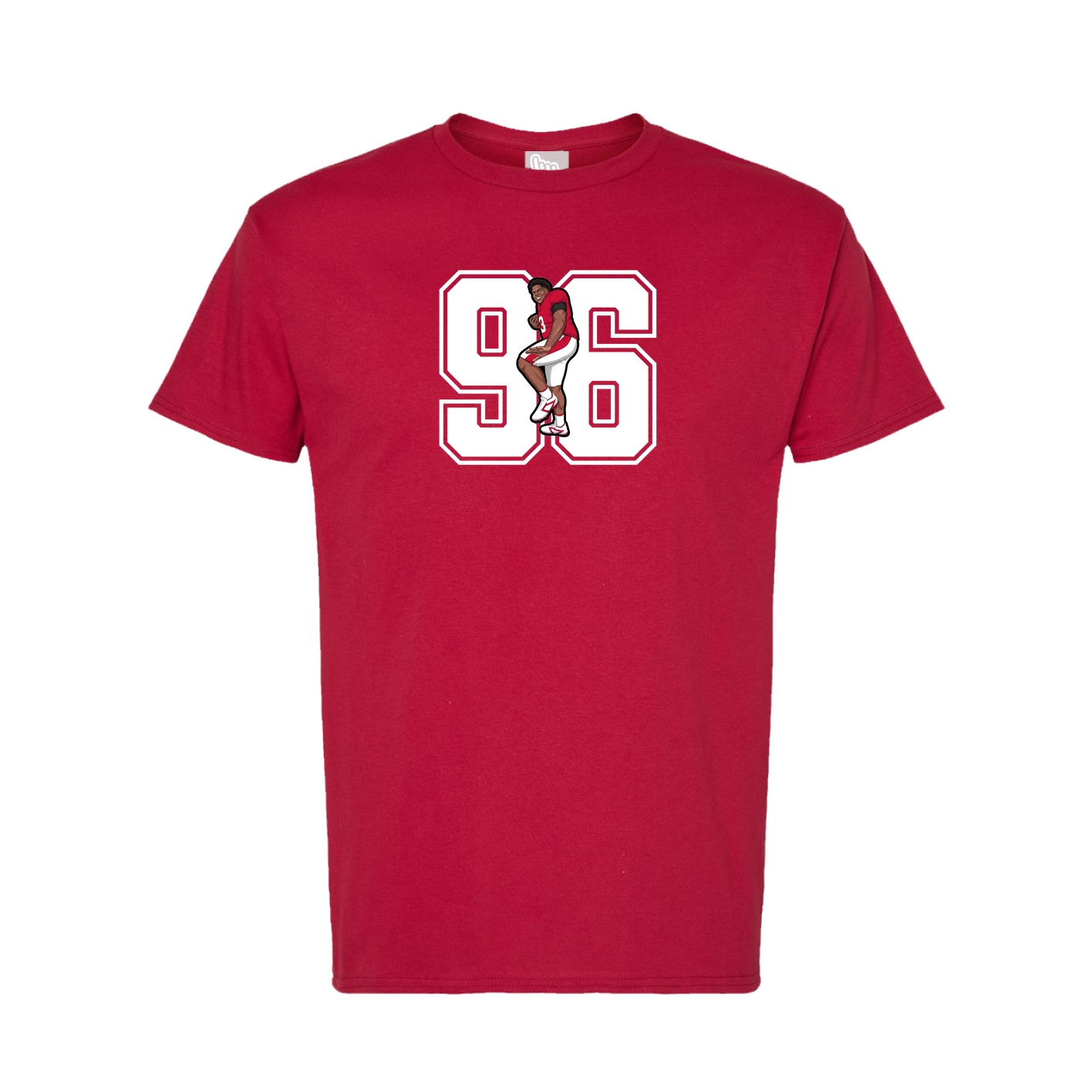 Tee — Number in Crimson