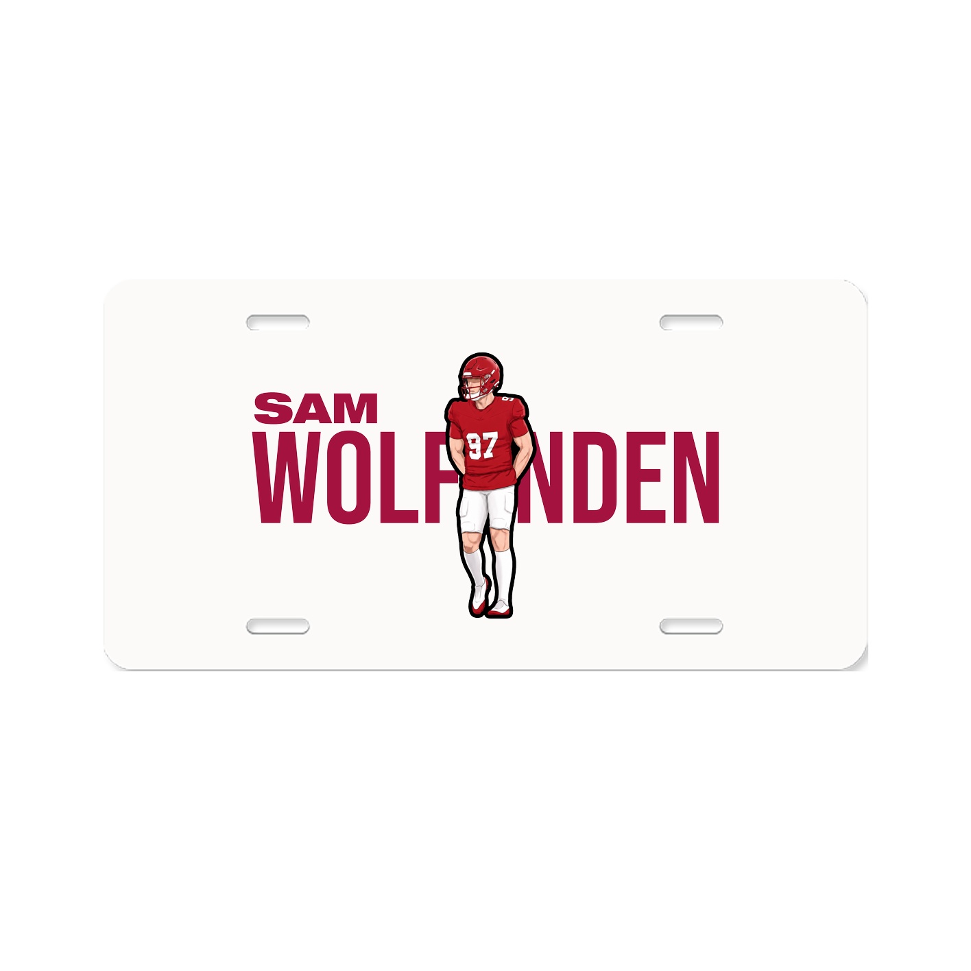 License Plate — Player Name in Classic