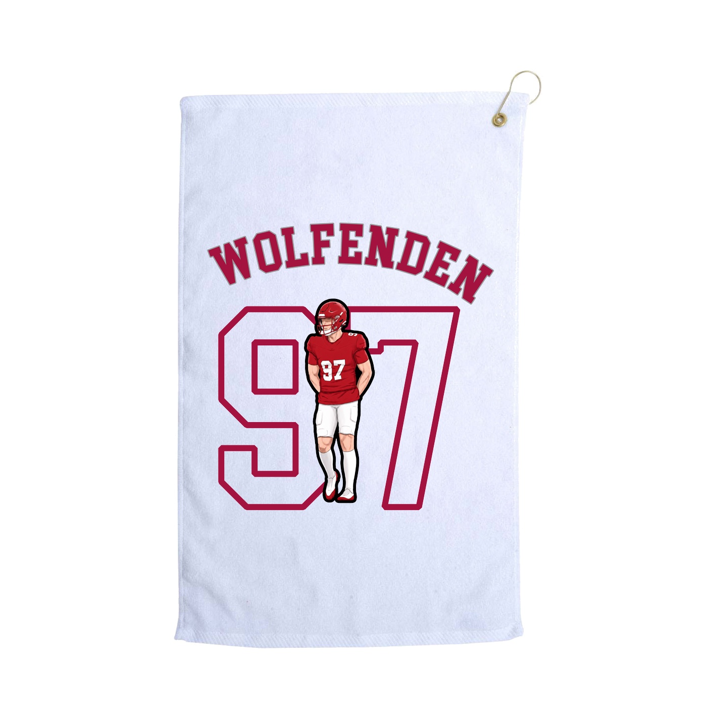 Golf Towel — Shirsey Arch in White