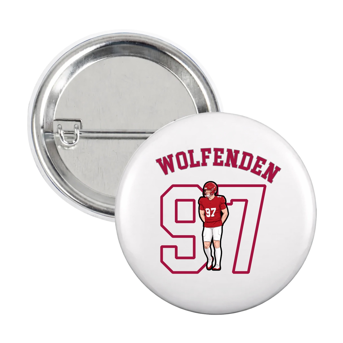 Game Day Button — Shirsey Arch in White