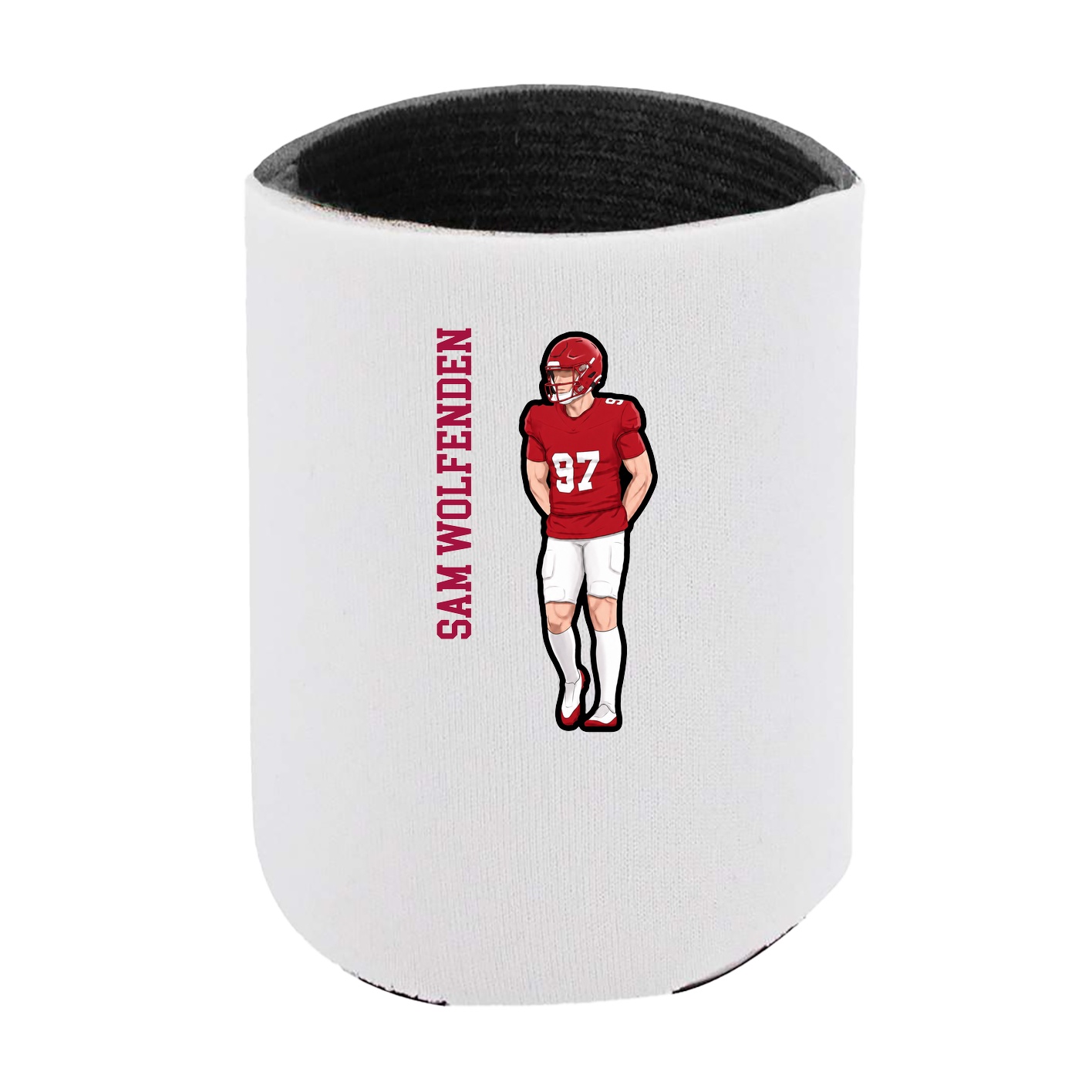 Can Holder — Name Vertical in White