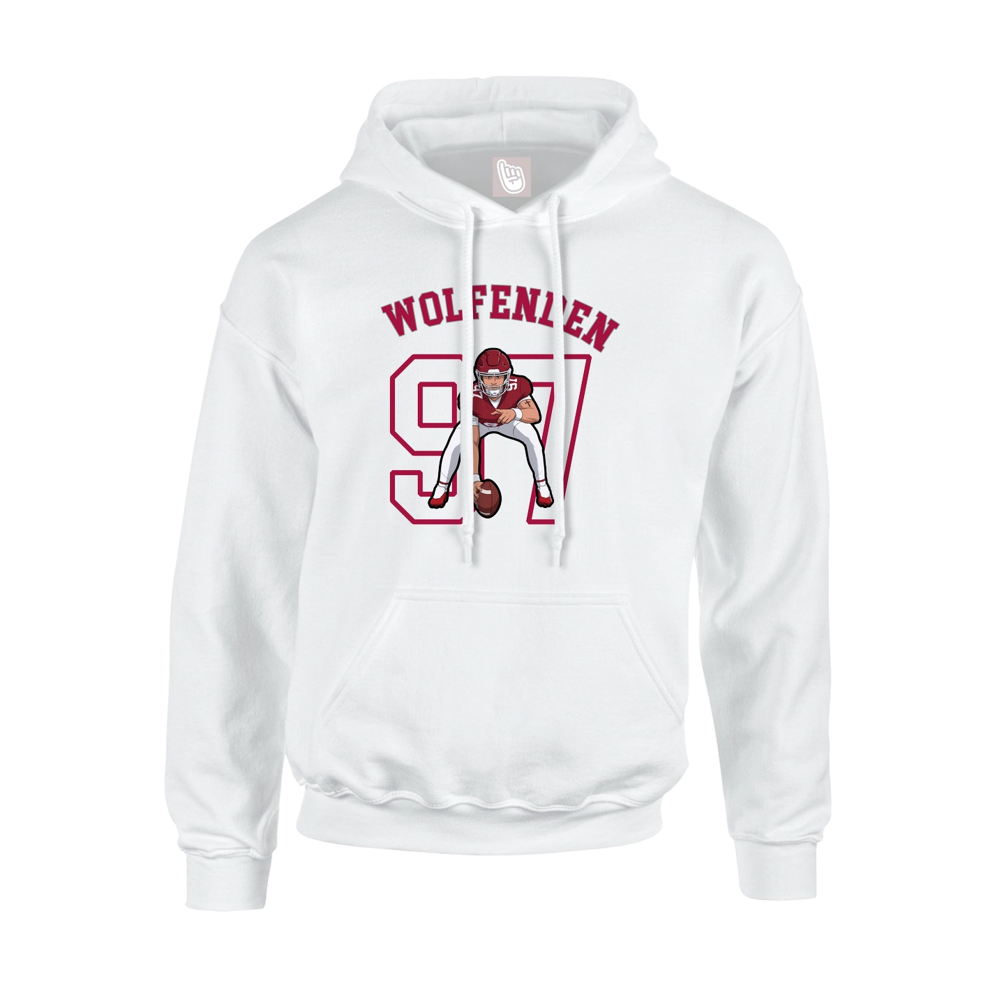 Youth Hoodie — Shirsey Arch in White
