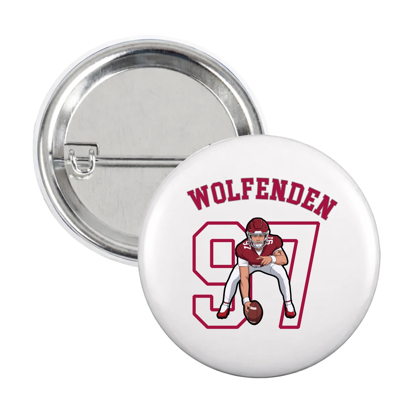 Game Day Button — Shirsey Arch in White