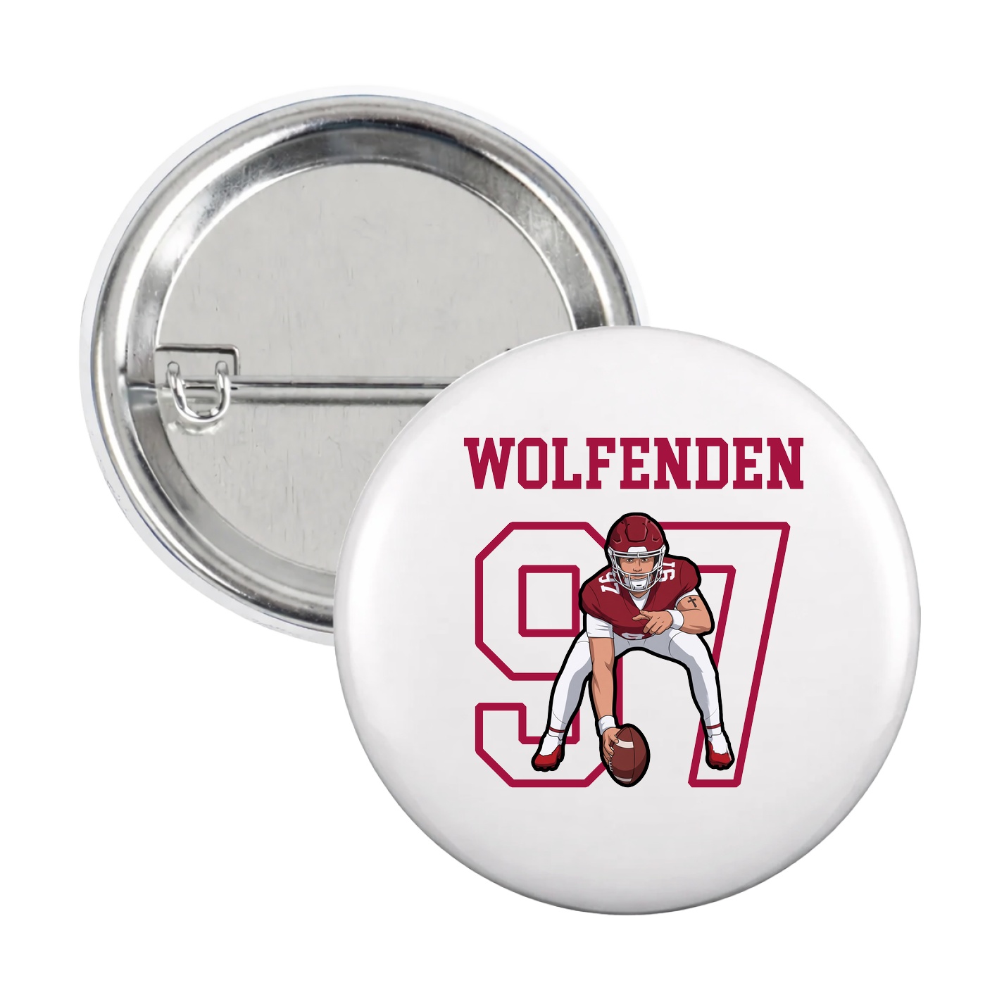 Game Day Button — Shirsey in White
