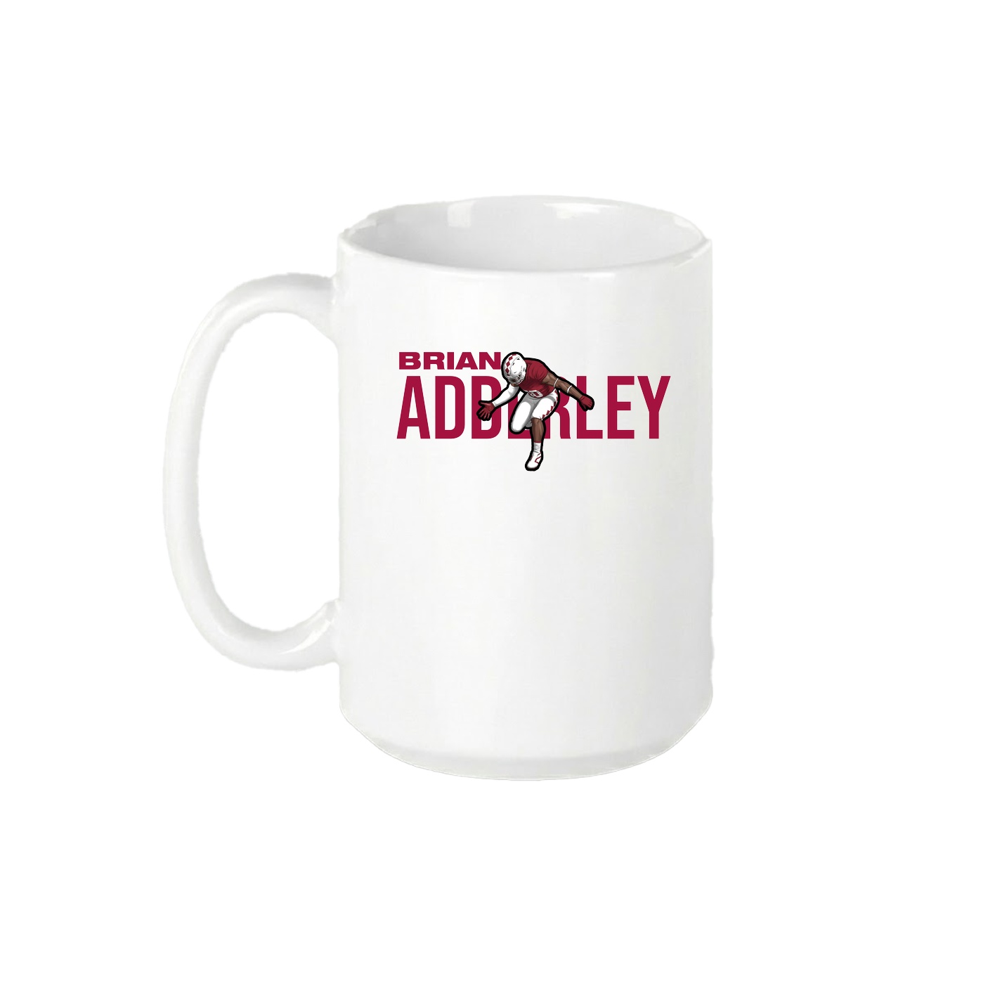 15oz Coffee Mug — Player Name in White