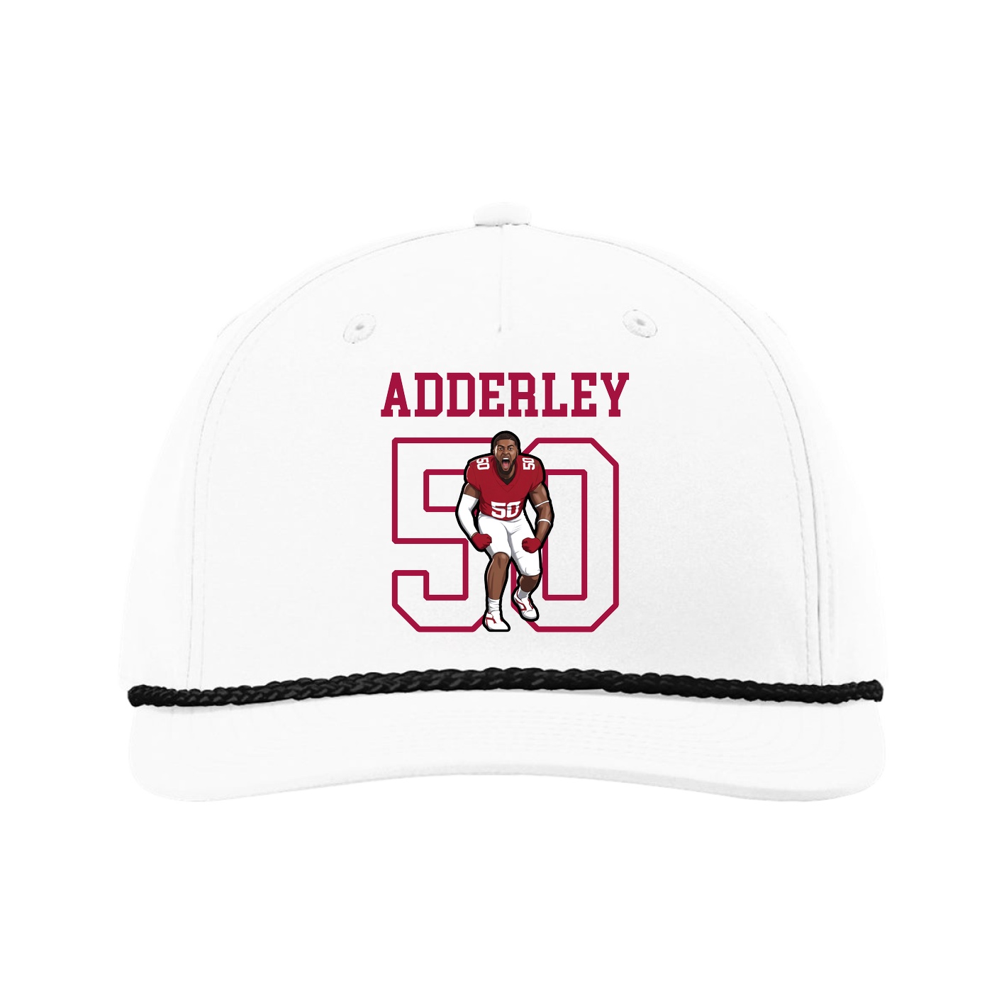 Five-Panel Classic Rope Cap — Shirsey in White