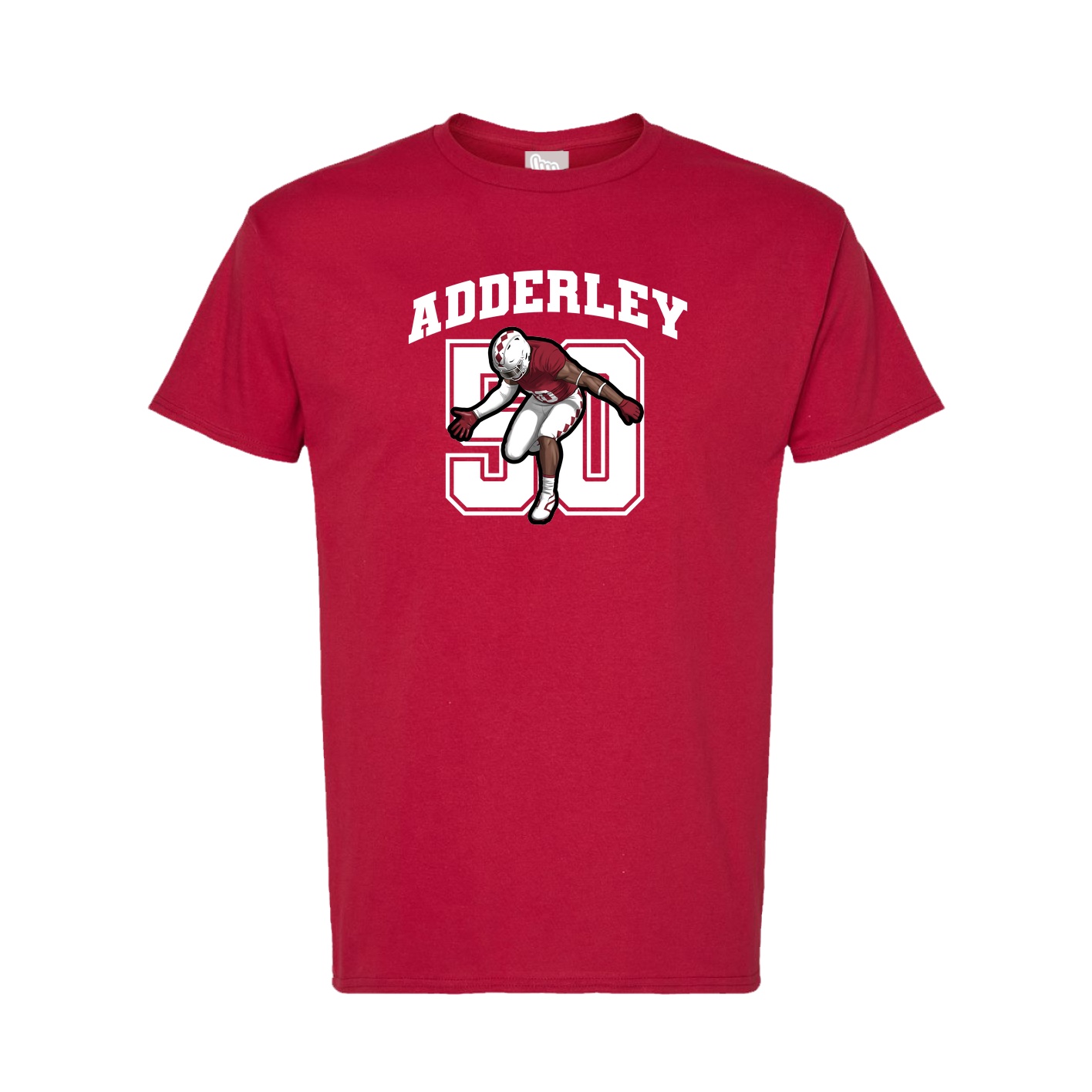 Tee — Number in Crimson